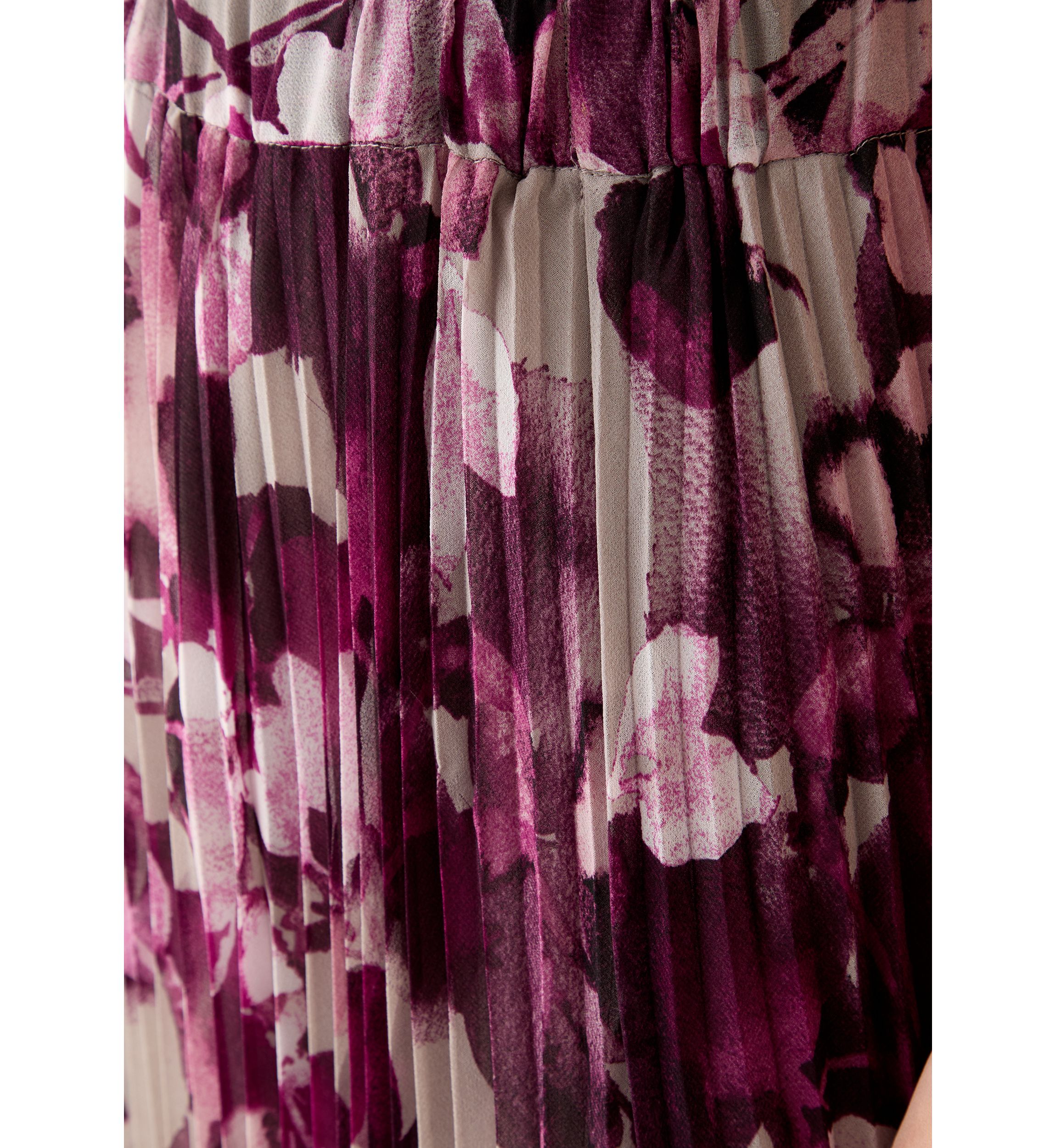 Womens Printed Midi Skirt