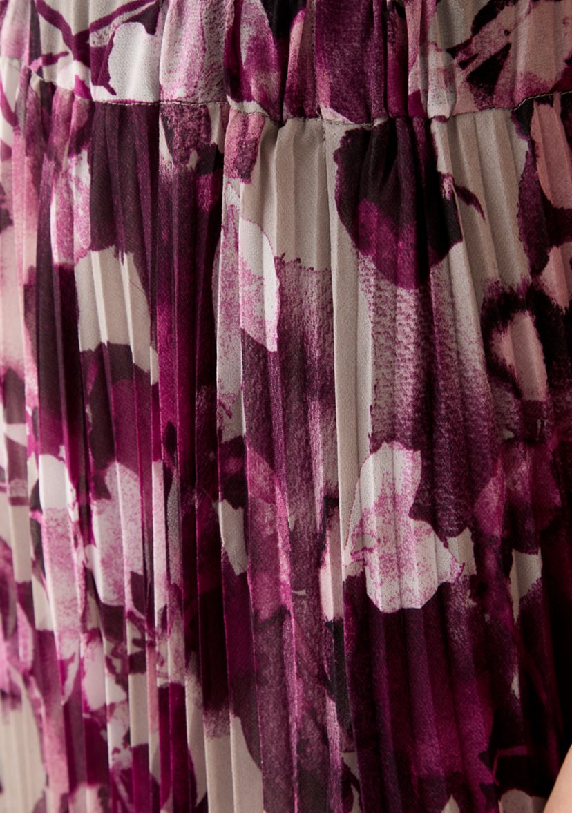 Womens Printed Midi Skirt
