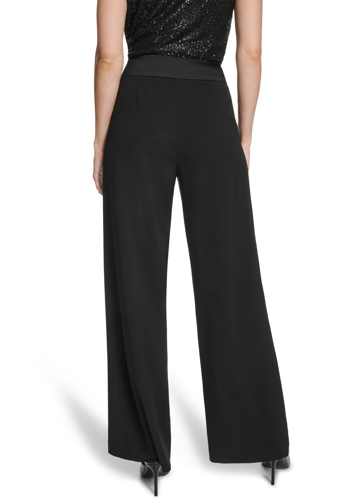 Womens Tuxedo Wide Leg Pants