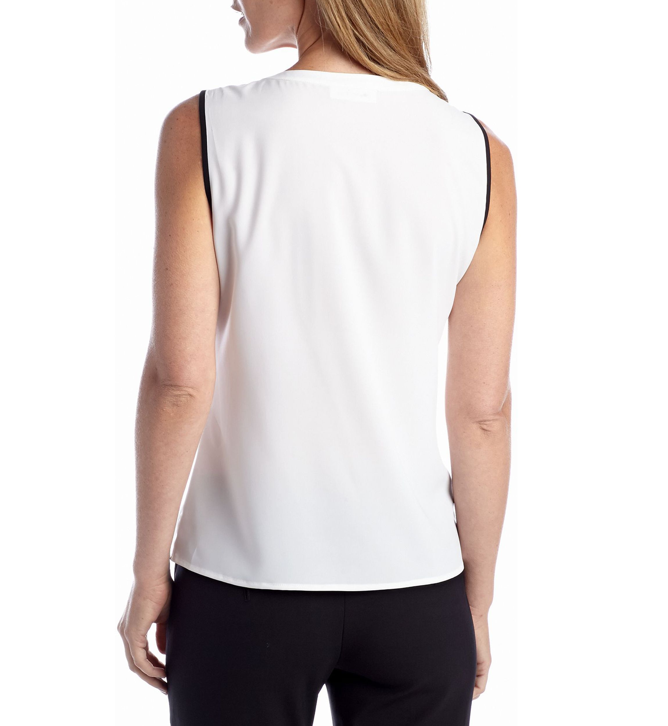 Piped Woven Blouse