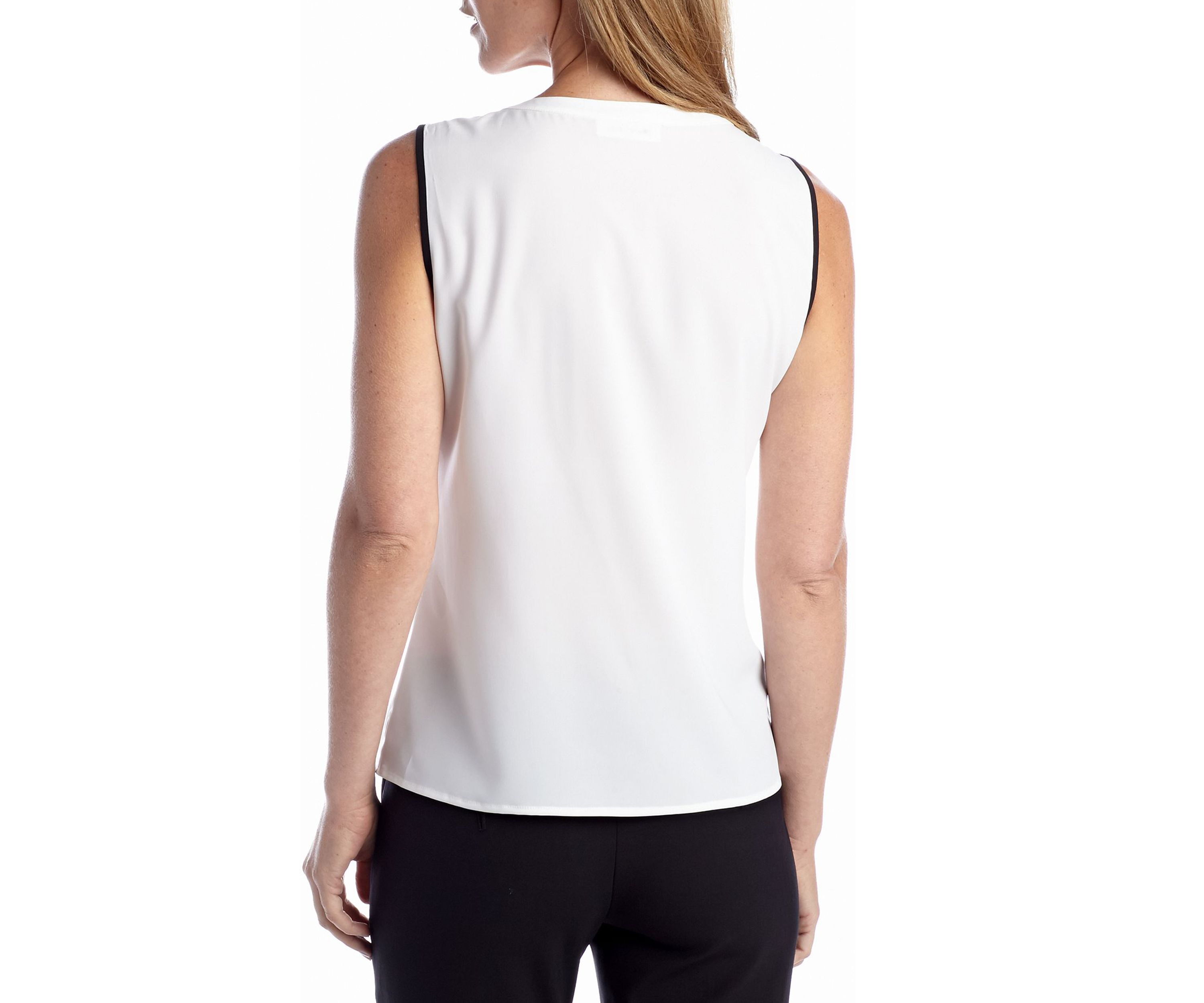 Piped Woven Blouse