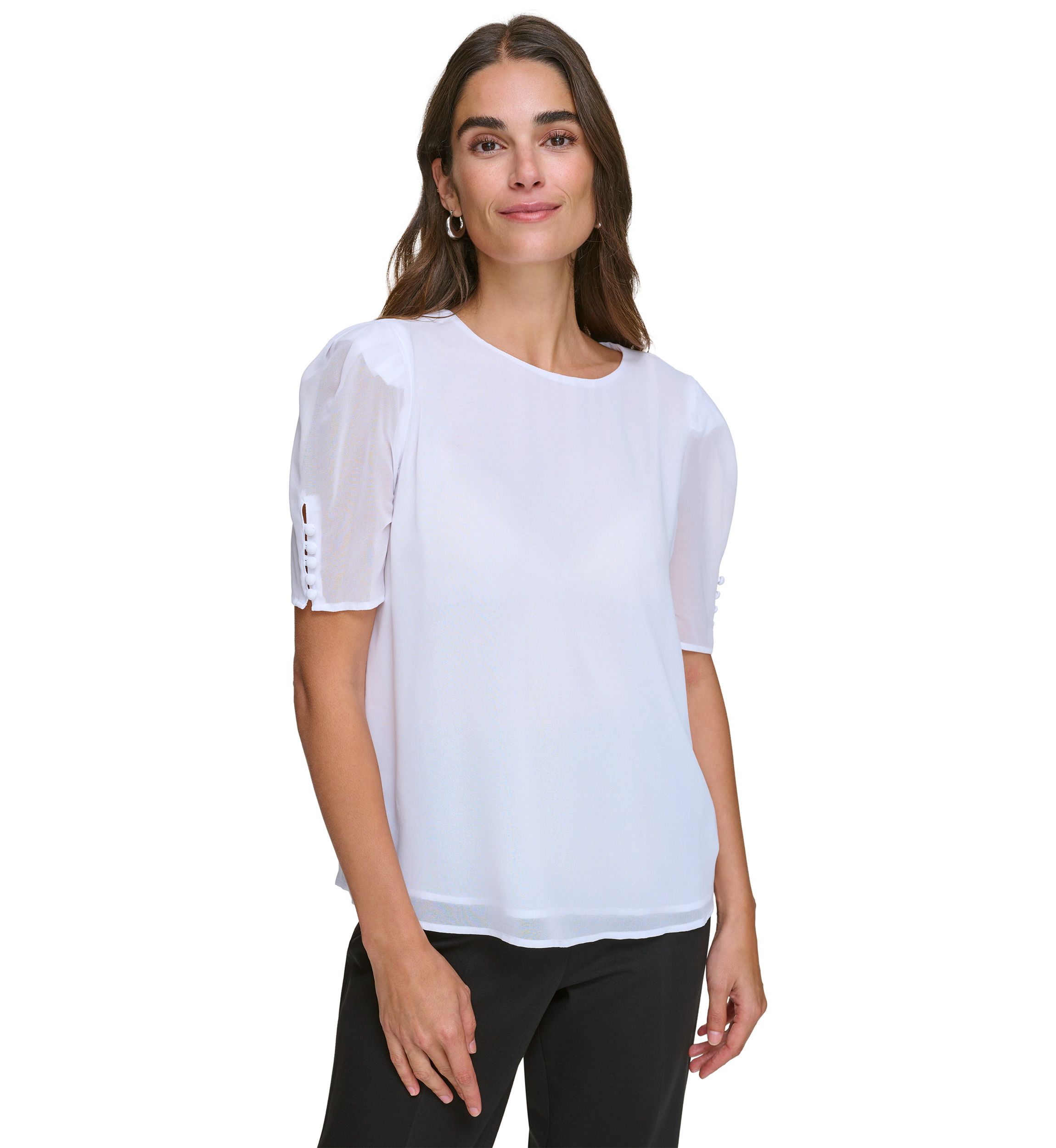 Womens Short Sleeve Blouse