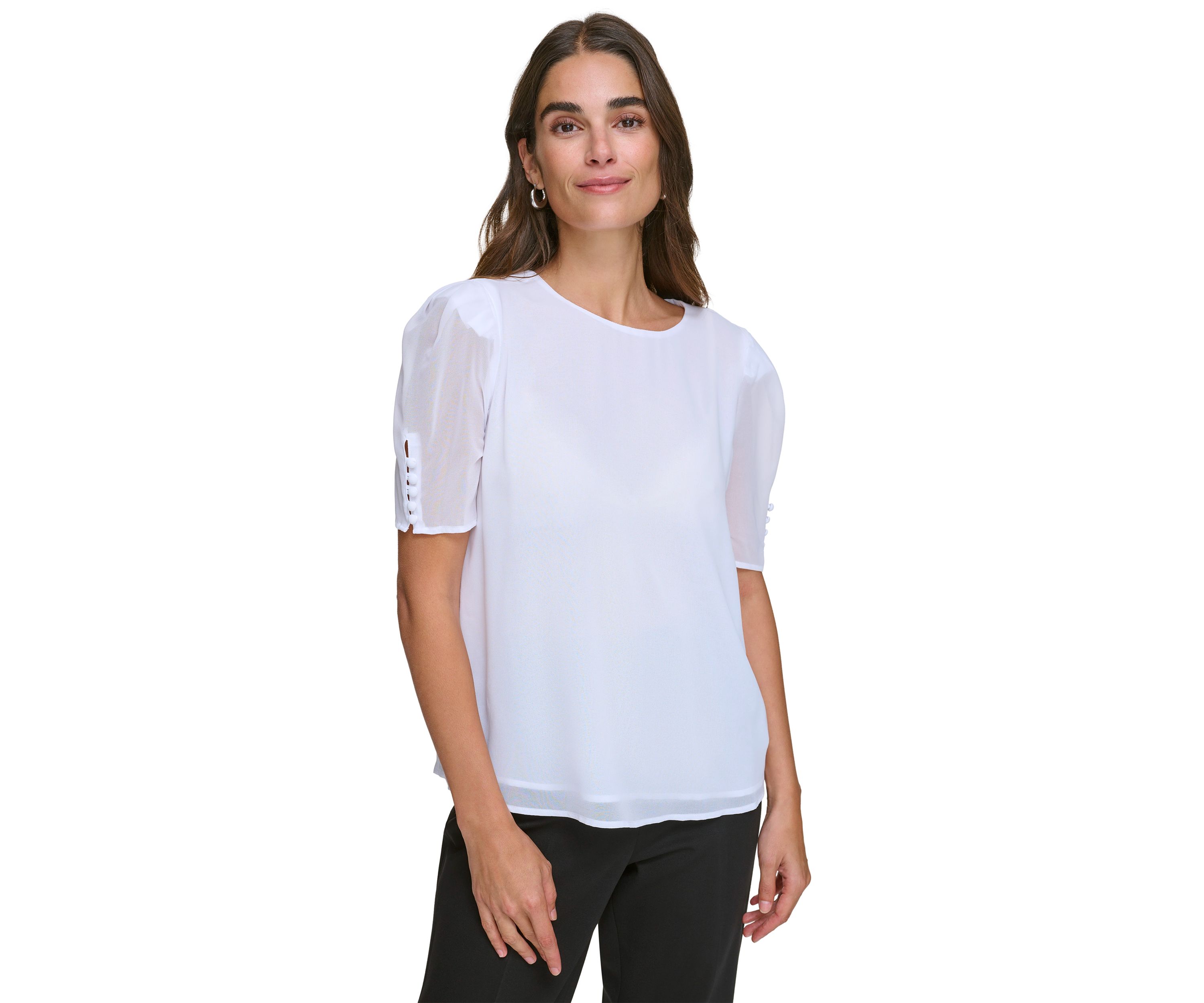 Womens Short Sleeve Blouse