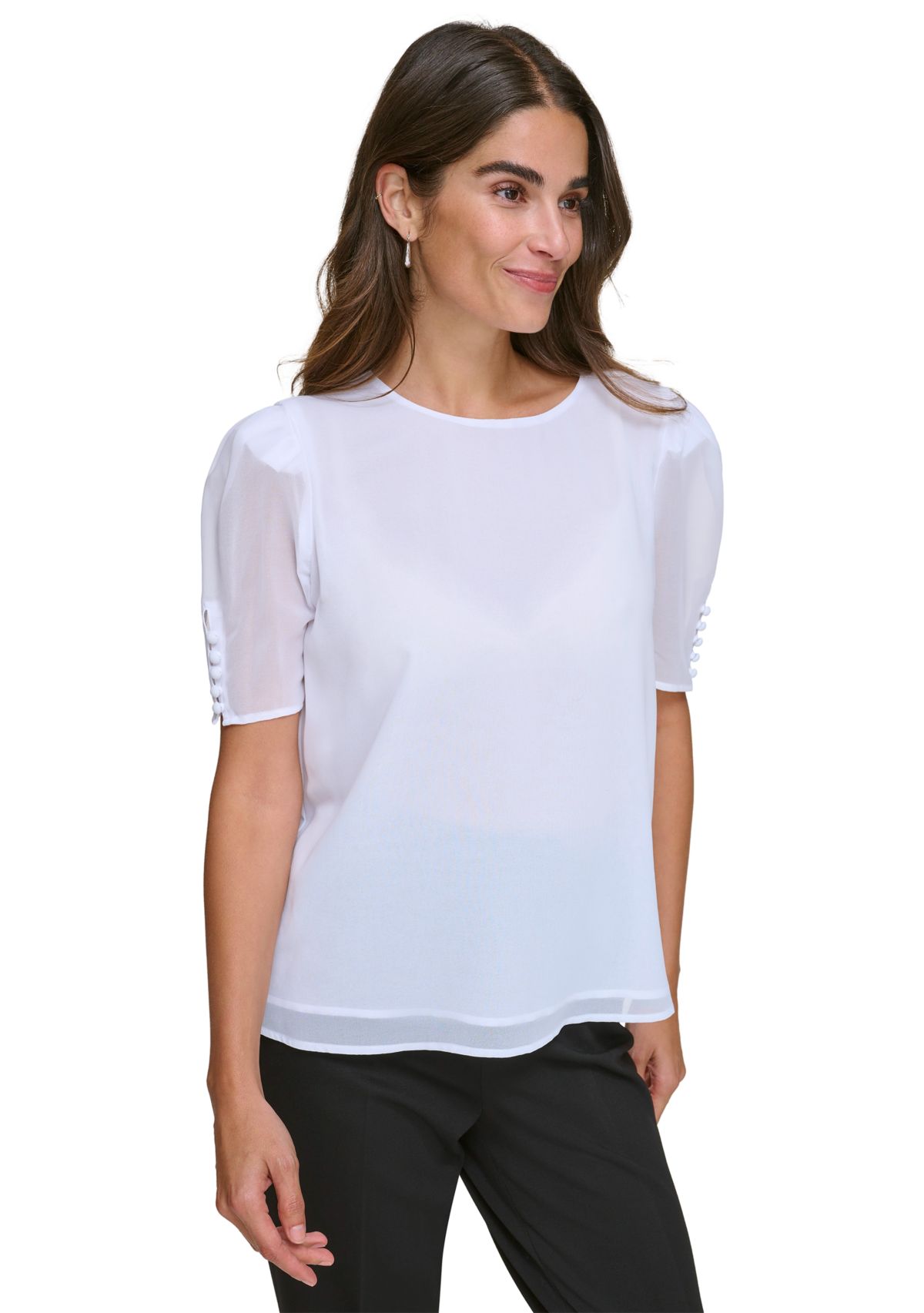 Womens Short Sleeve Blouse