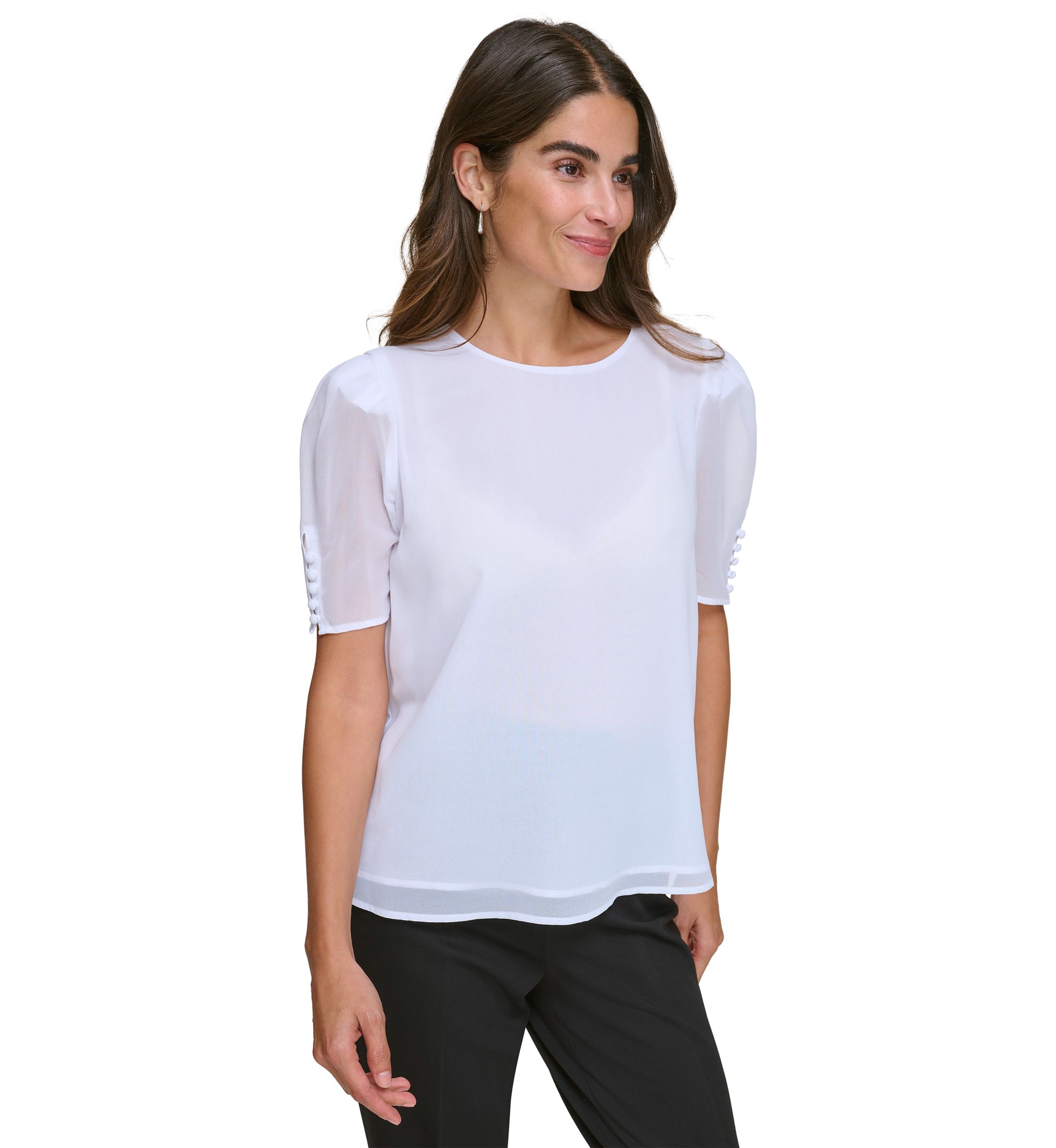 Womens Short Sleeve Blouse