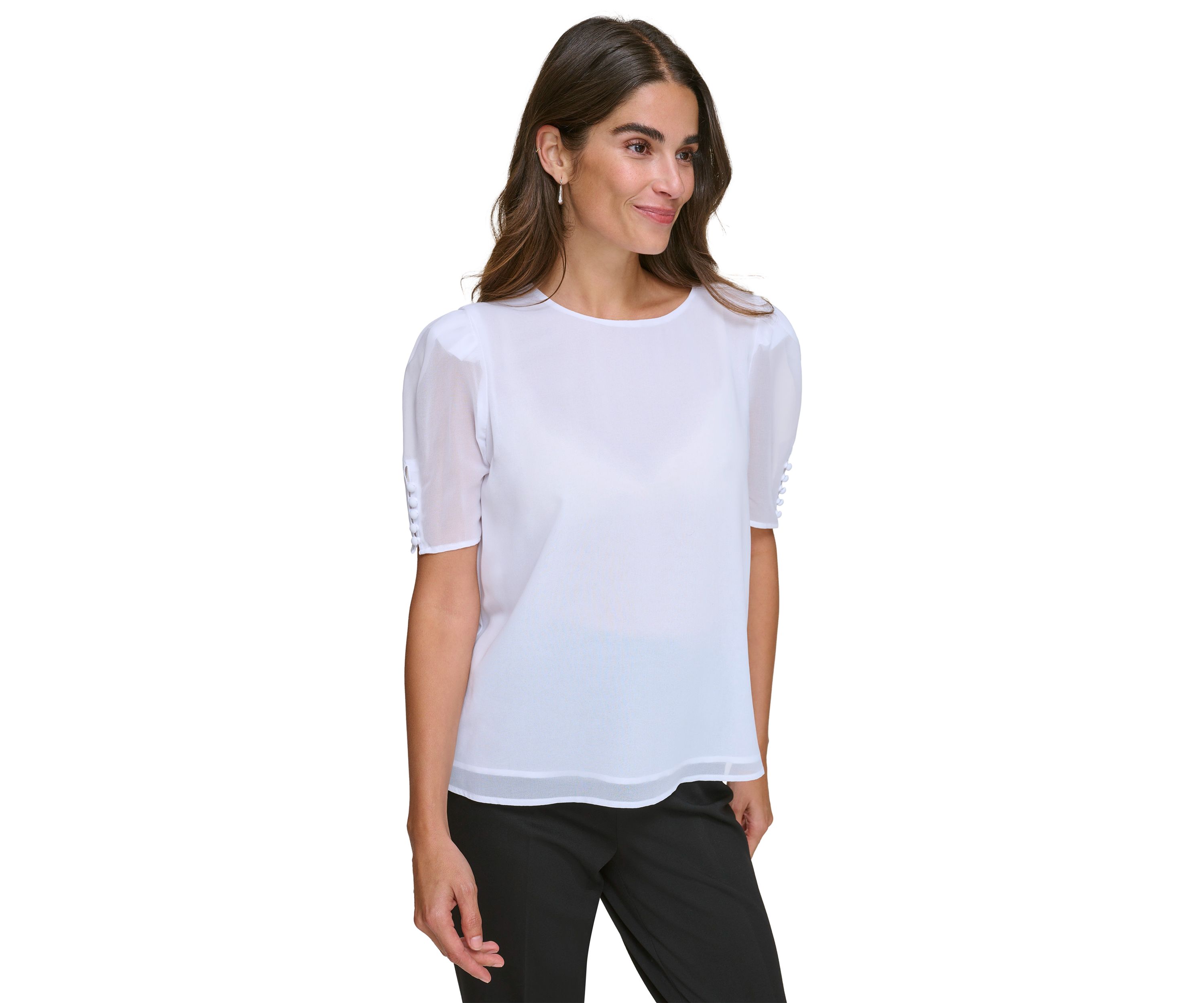 Womens Short Sleeve Blouse