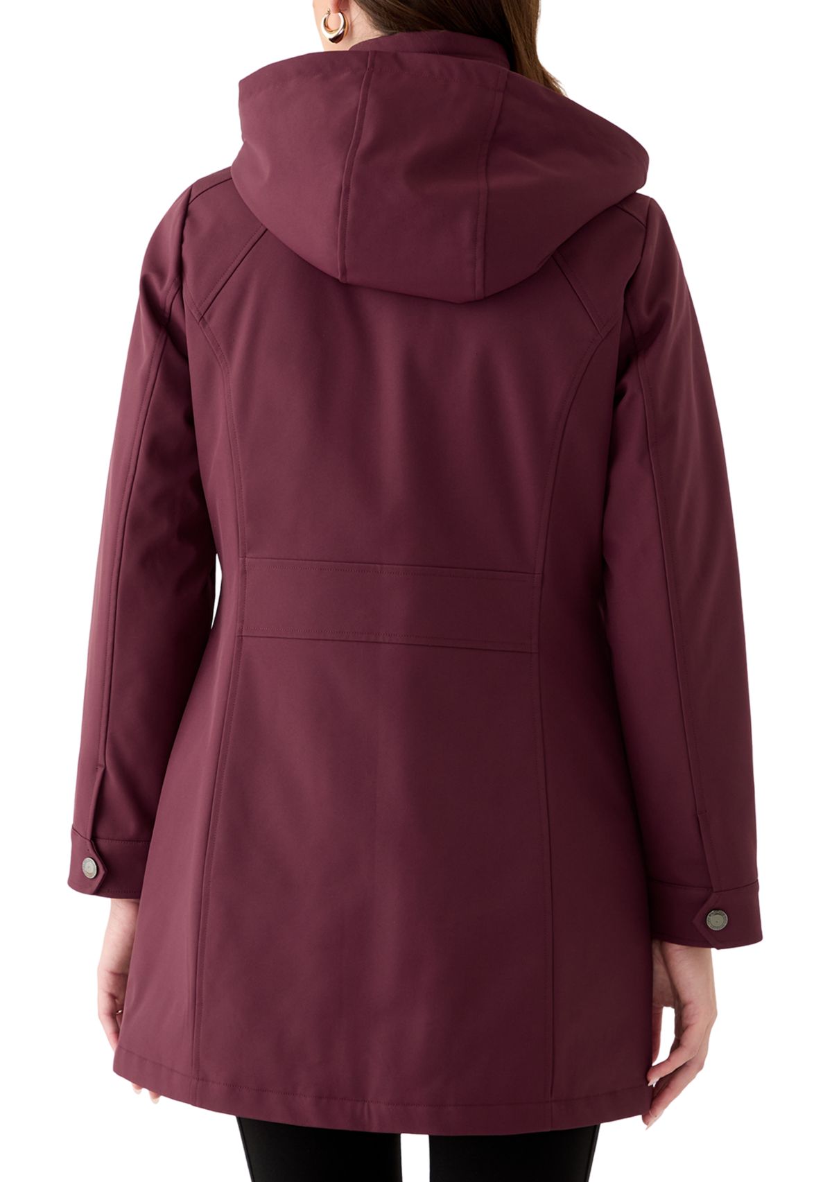 Womens Zip Up Anorak Raincoat with Pockets