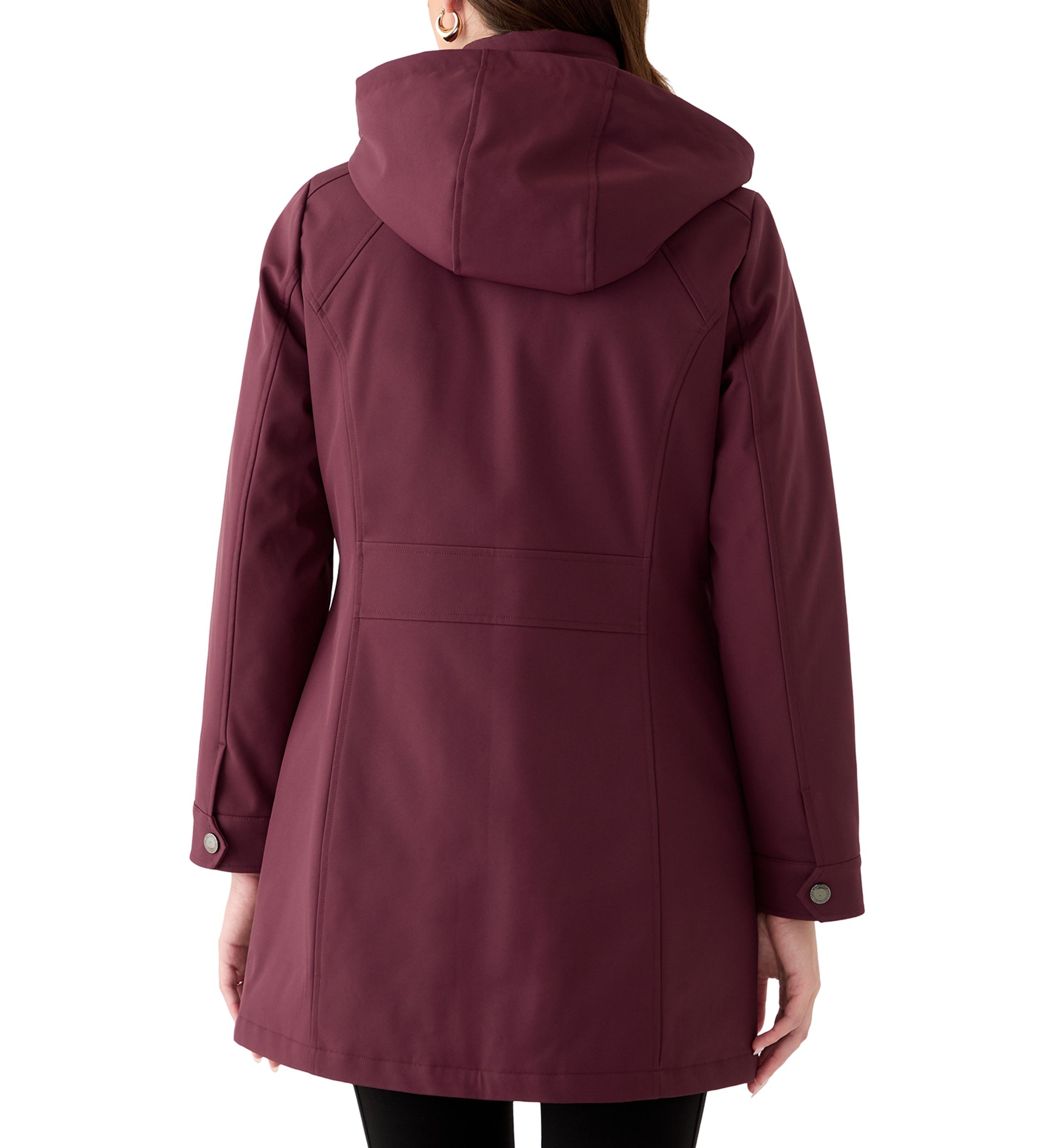 Womens Zip Up Anorak Raincoat with Pockets