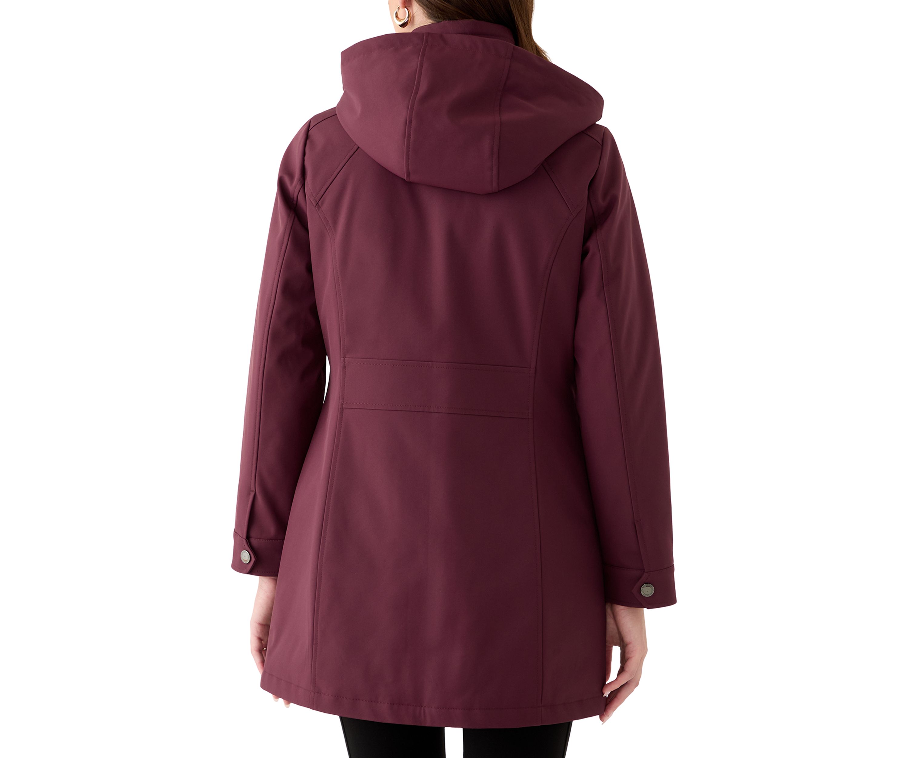 Womens Zip Up Anorak Raincoat with Pockets
