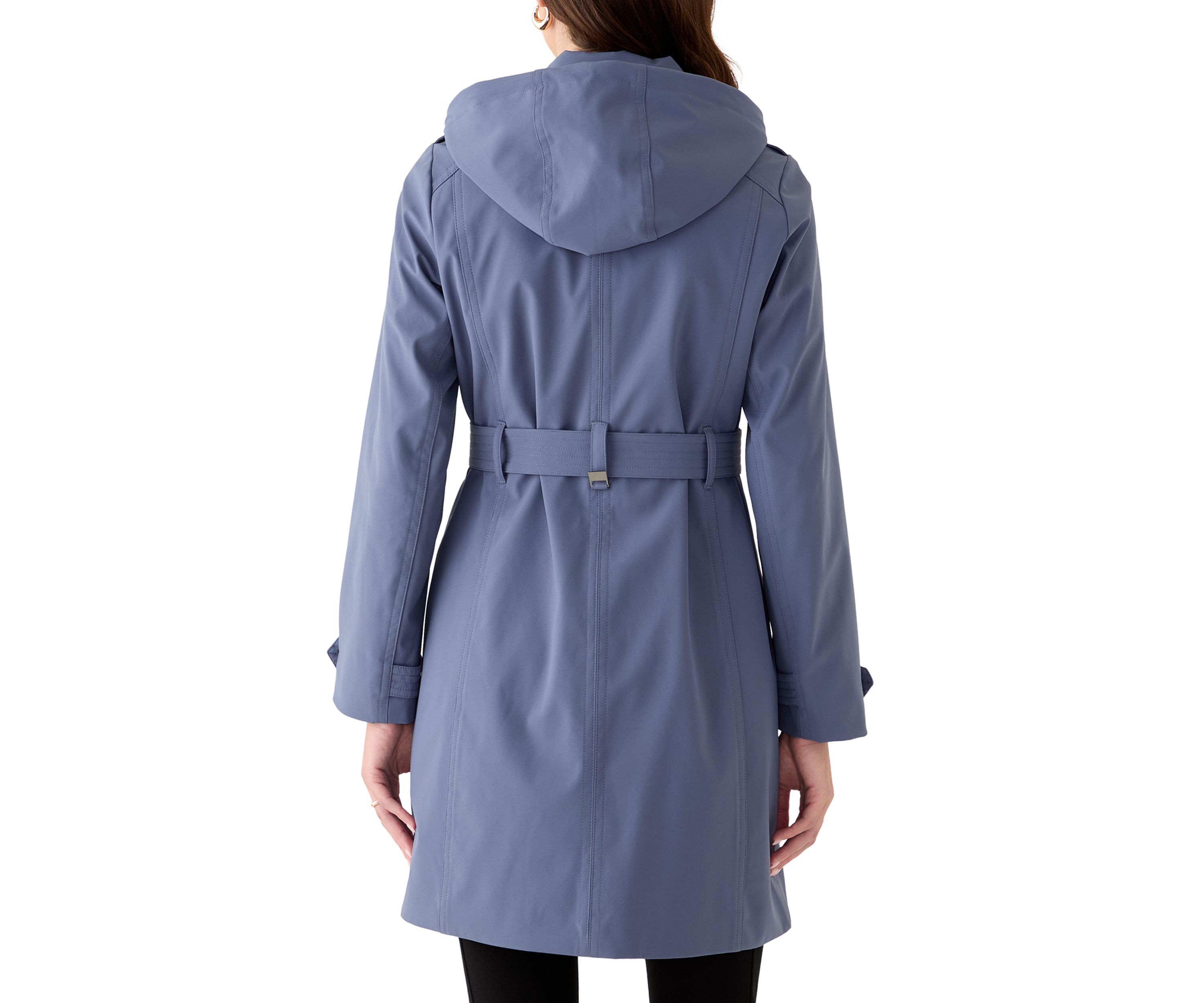 Womens Zip Up Walker Coat with Multi Stitch
