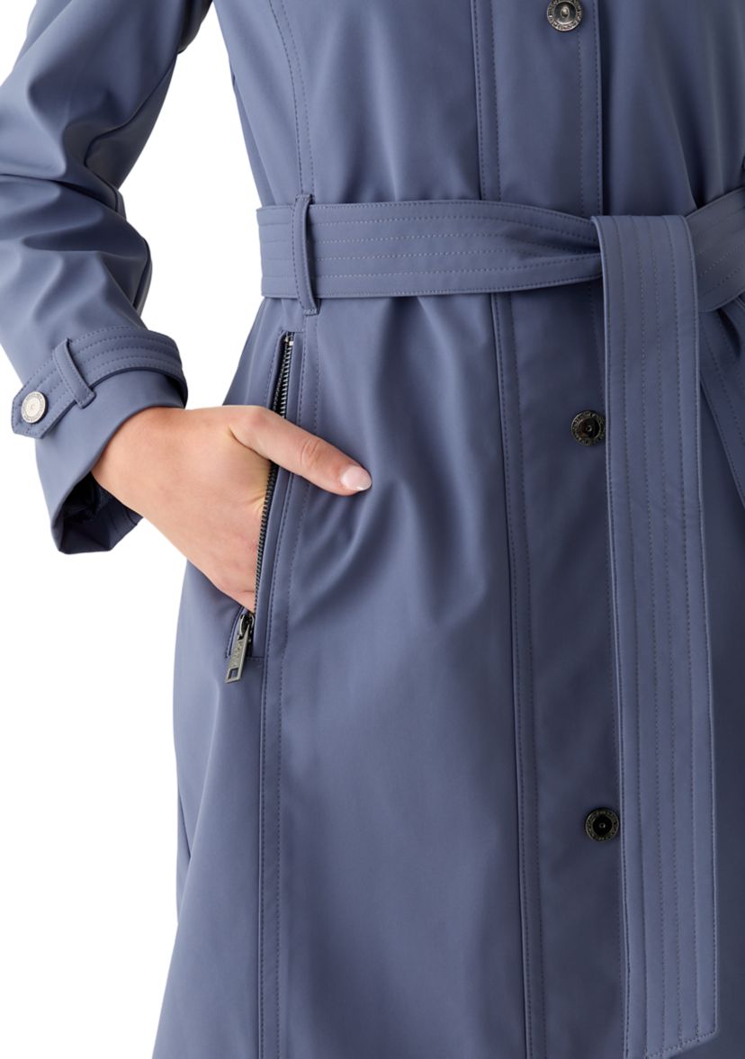 Womens Zip Up Walker Coat with Multi Stitch