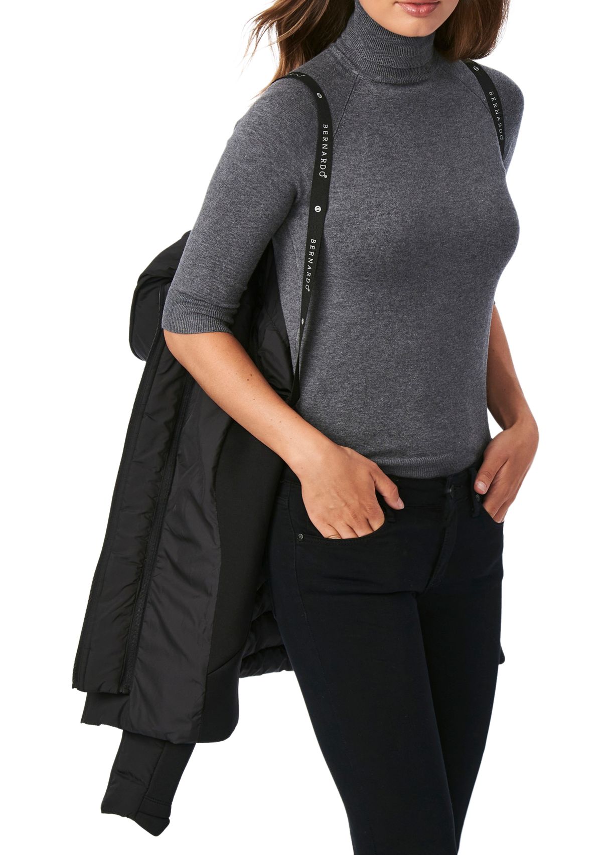 Womens Red Sangria Soft Touch Packable Jacket