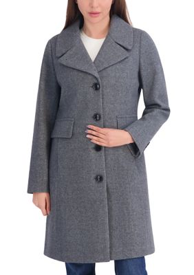 Anne Klein Women's Walkers Flair Single Breasted Coat