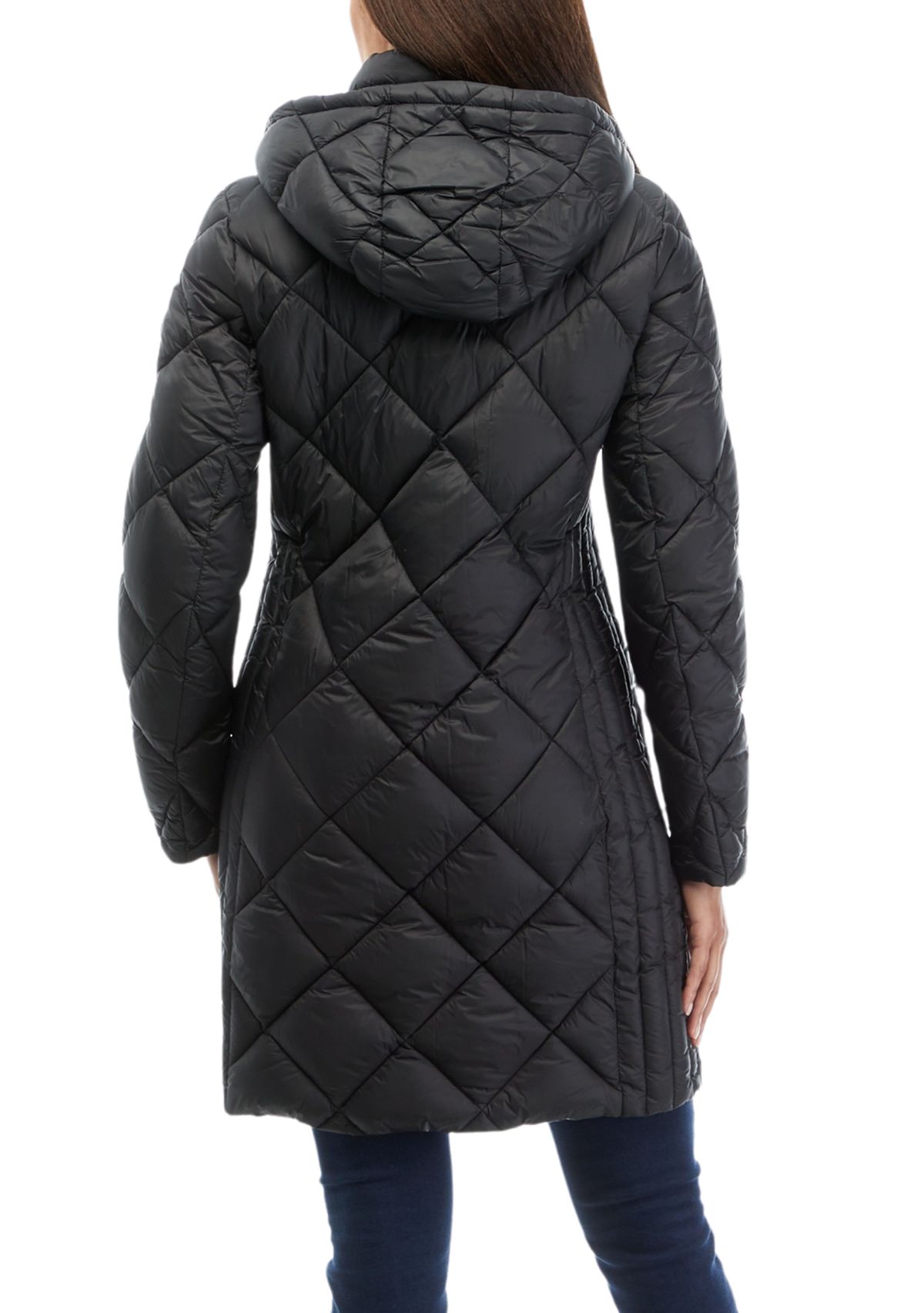 Womens Long Packable Puffer Coat