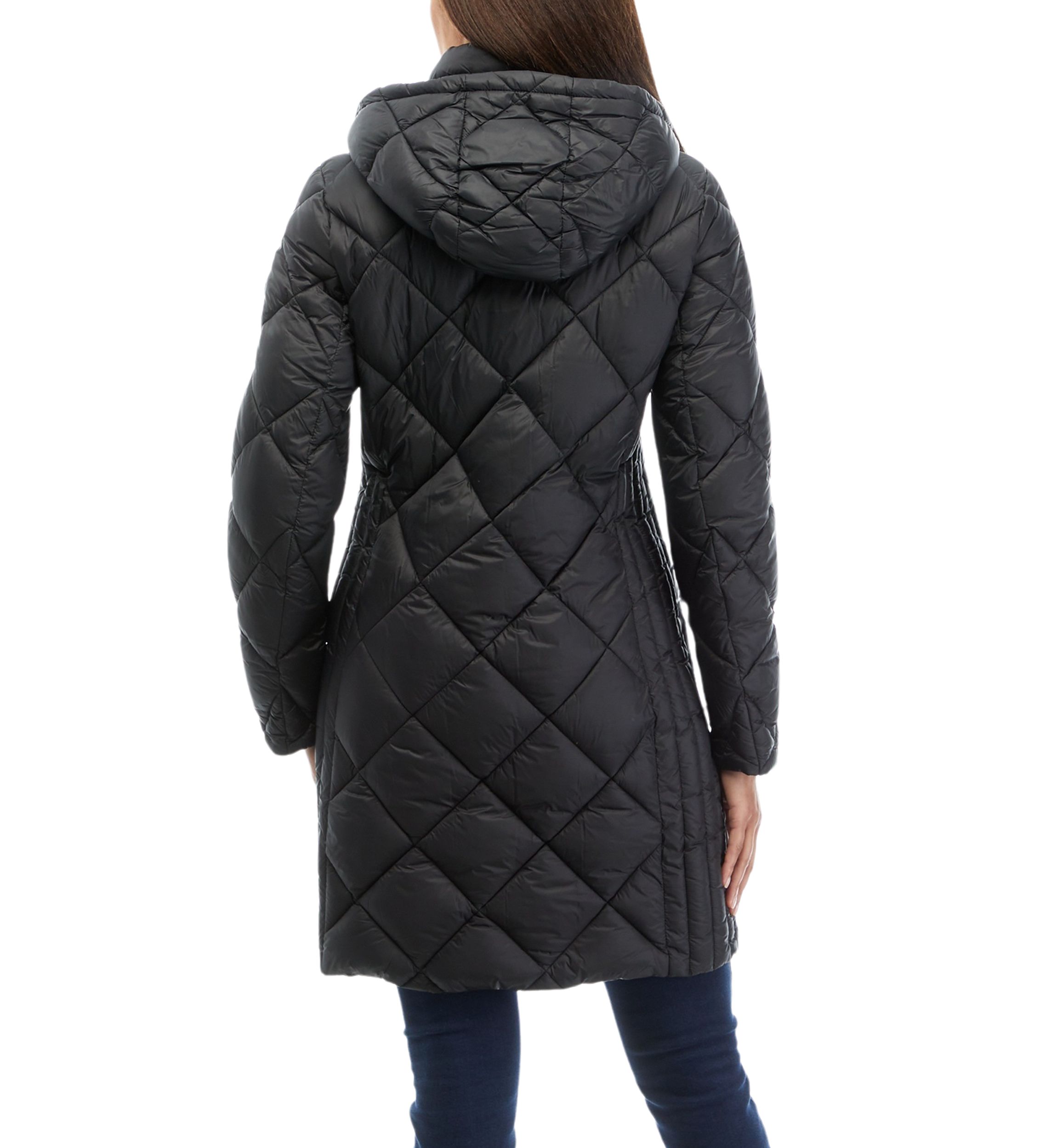 Womens Long Packable Puffer Coat