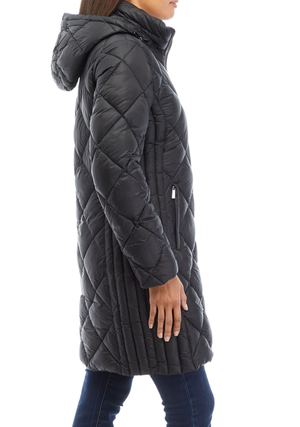 Womens Long Packable Puffer Coat