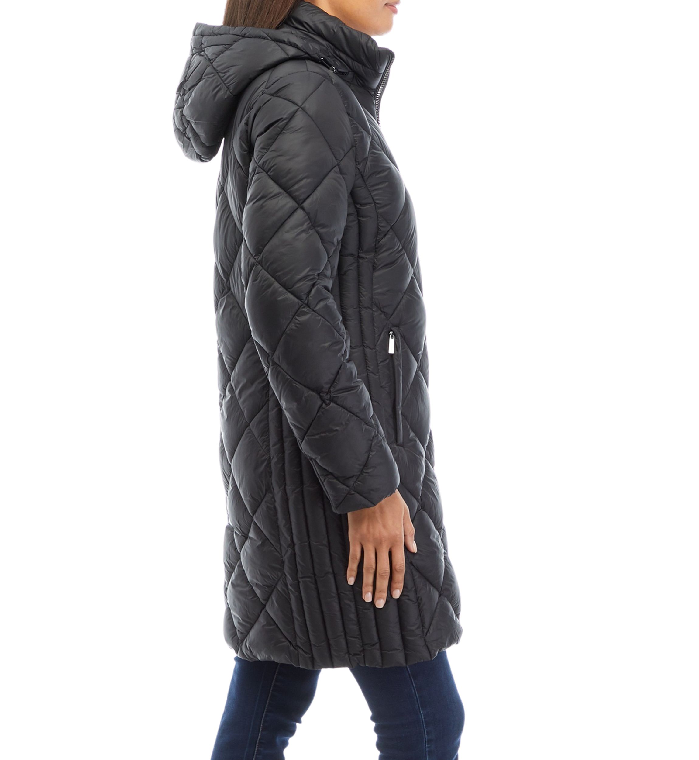 Womens Long Packable Puffer Coat