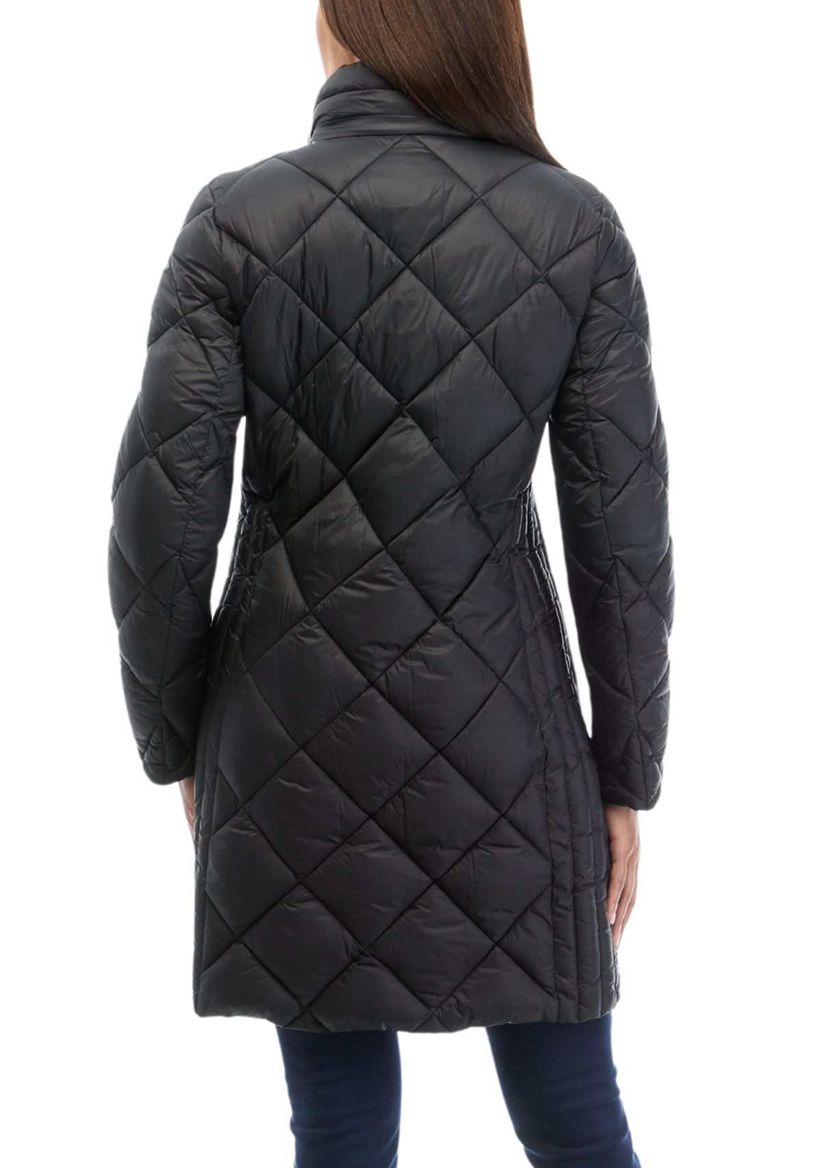 Womens Long Packable Puffer Coat