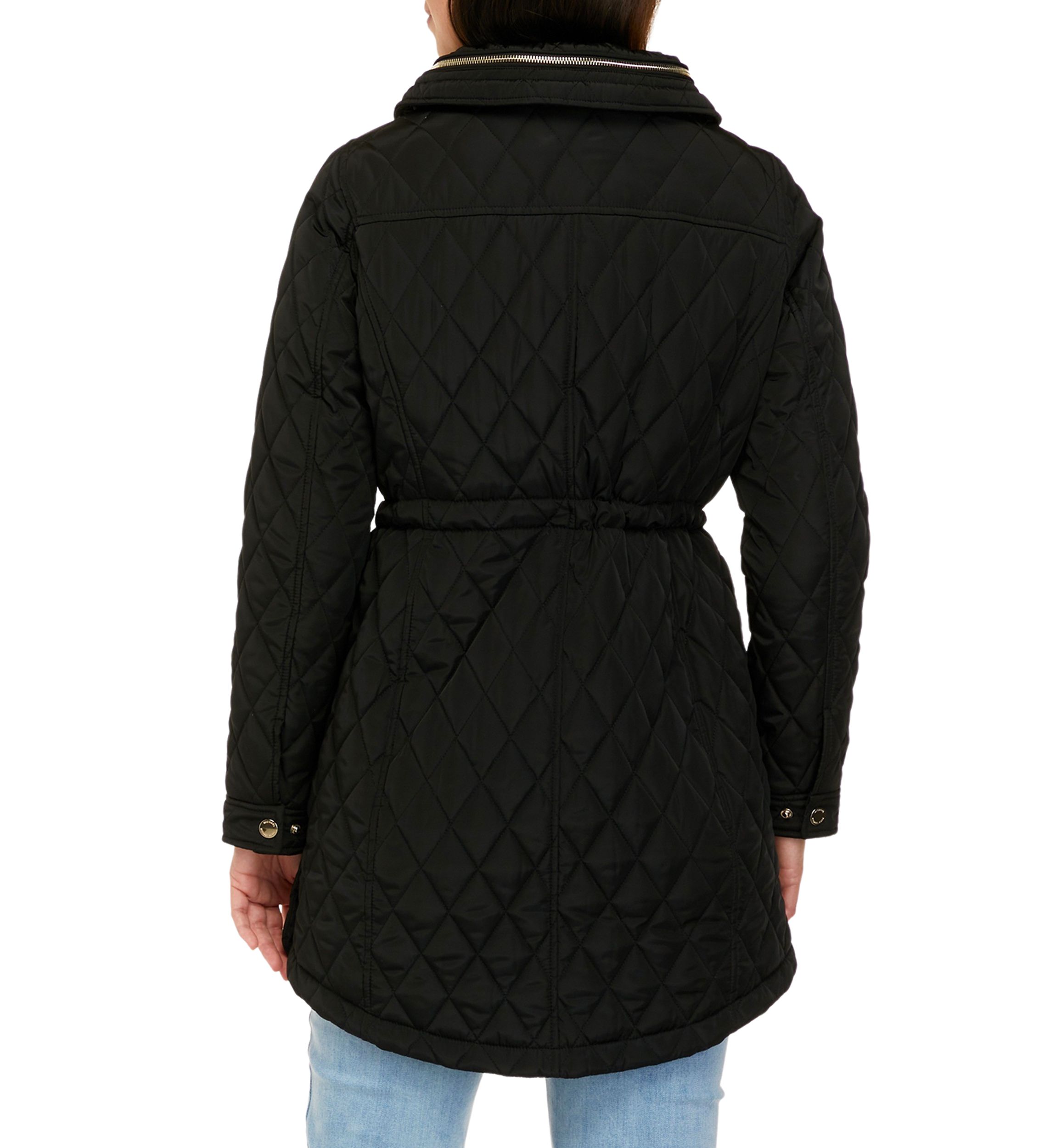 Womens Mid Length Quilted Jacket