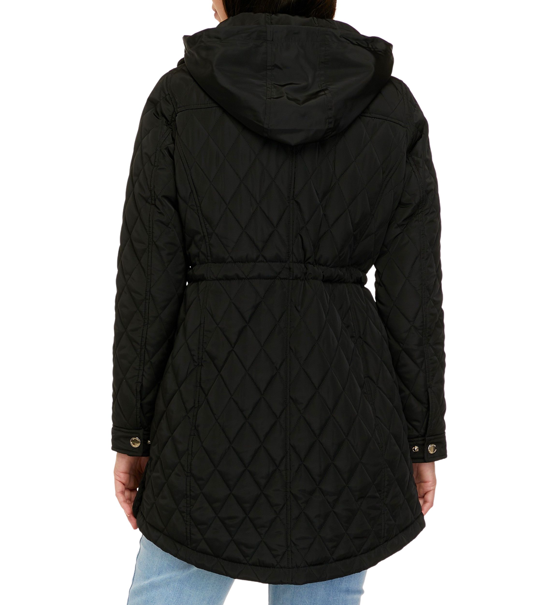 Womens Mid Length Quilted Jacket