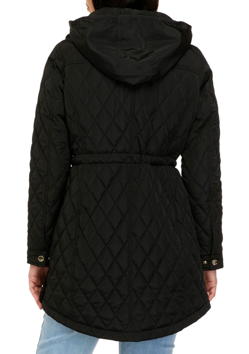 Womens Mid Length Quilted Jacket