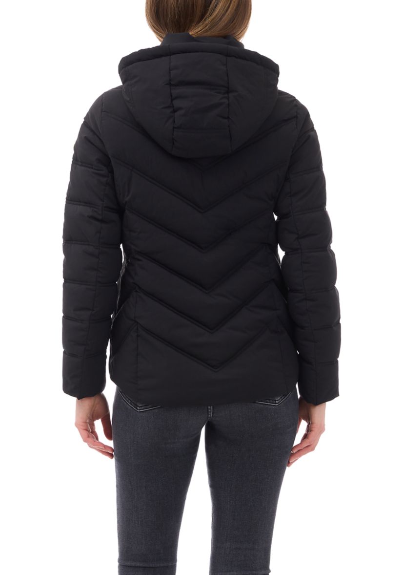 Womens Short Packable Zip-Up Puffer Coat 