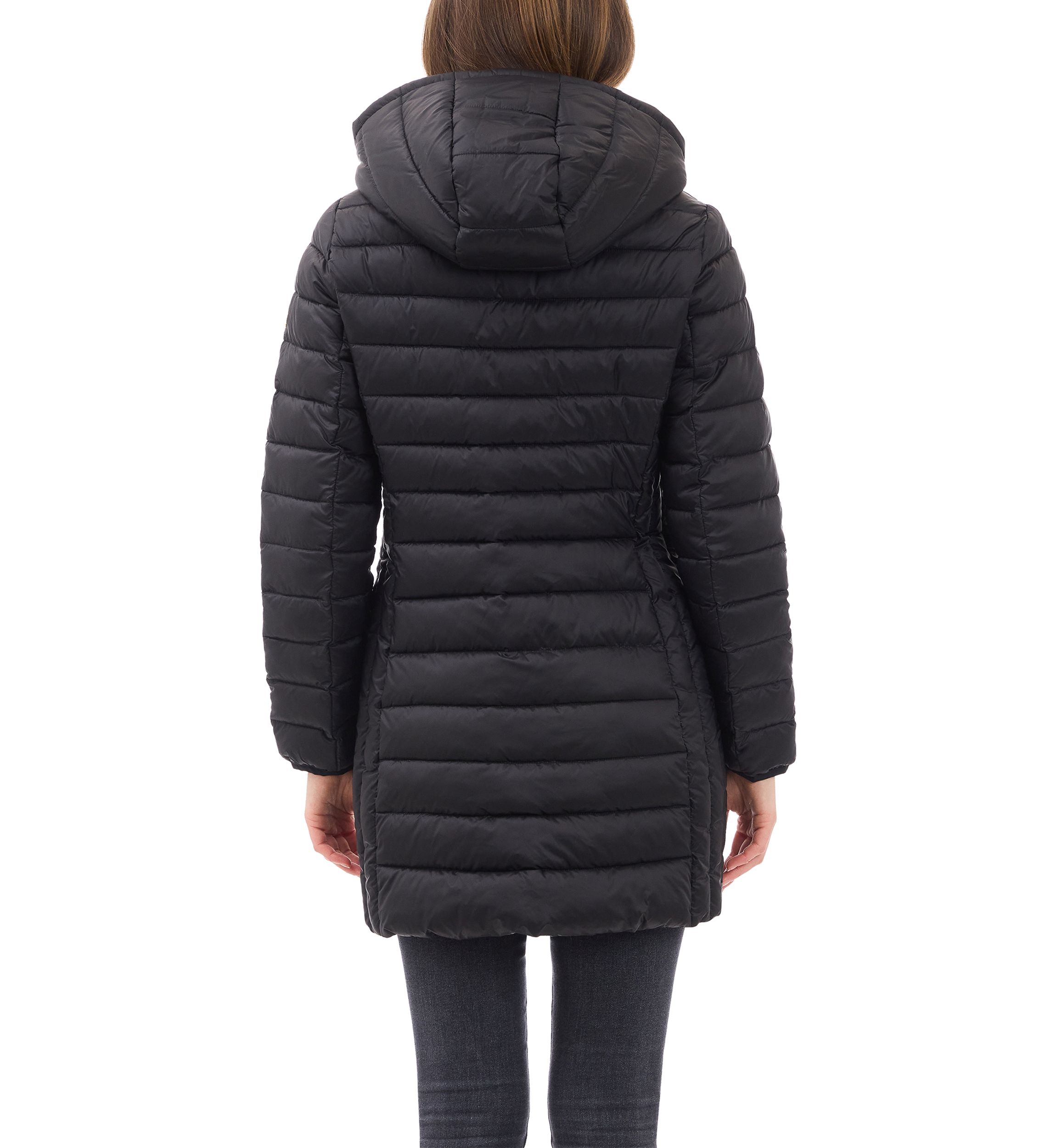 Women’s Packable 3/4 Zip-up Puffer With Hood