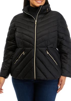 Michael michael kors plus size hooded 2024 packable puffer coat