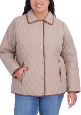 MICHAEL Michael Kors Women's Plus Size Quilted Jacket, 3XL