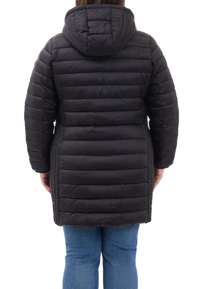 Plus Size Packable Long Puffer Coat
