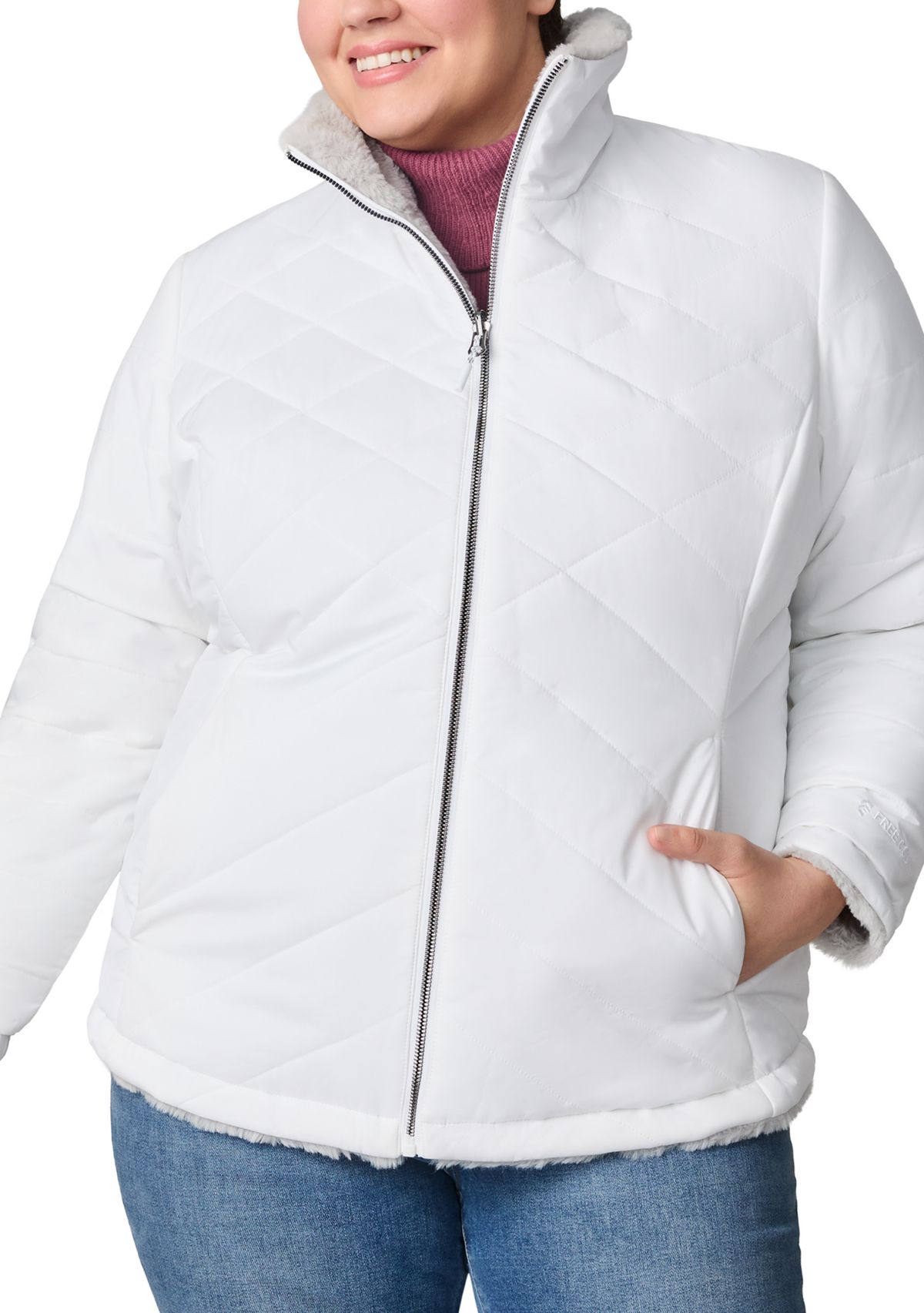 Plus Size Cloud Lite Fur Reversible Jacket