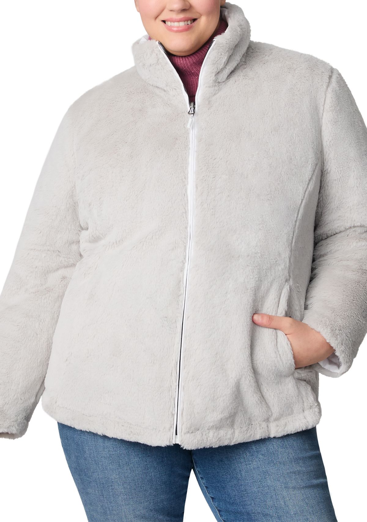 Plus Size Cloud Lite Fur Reversible Jacket