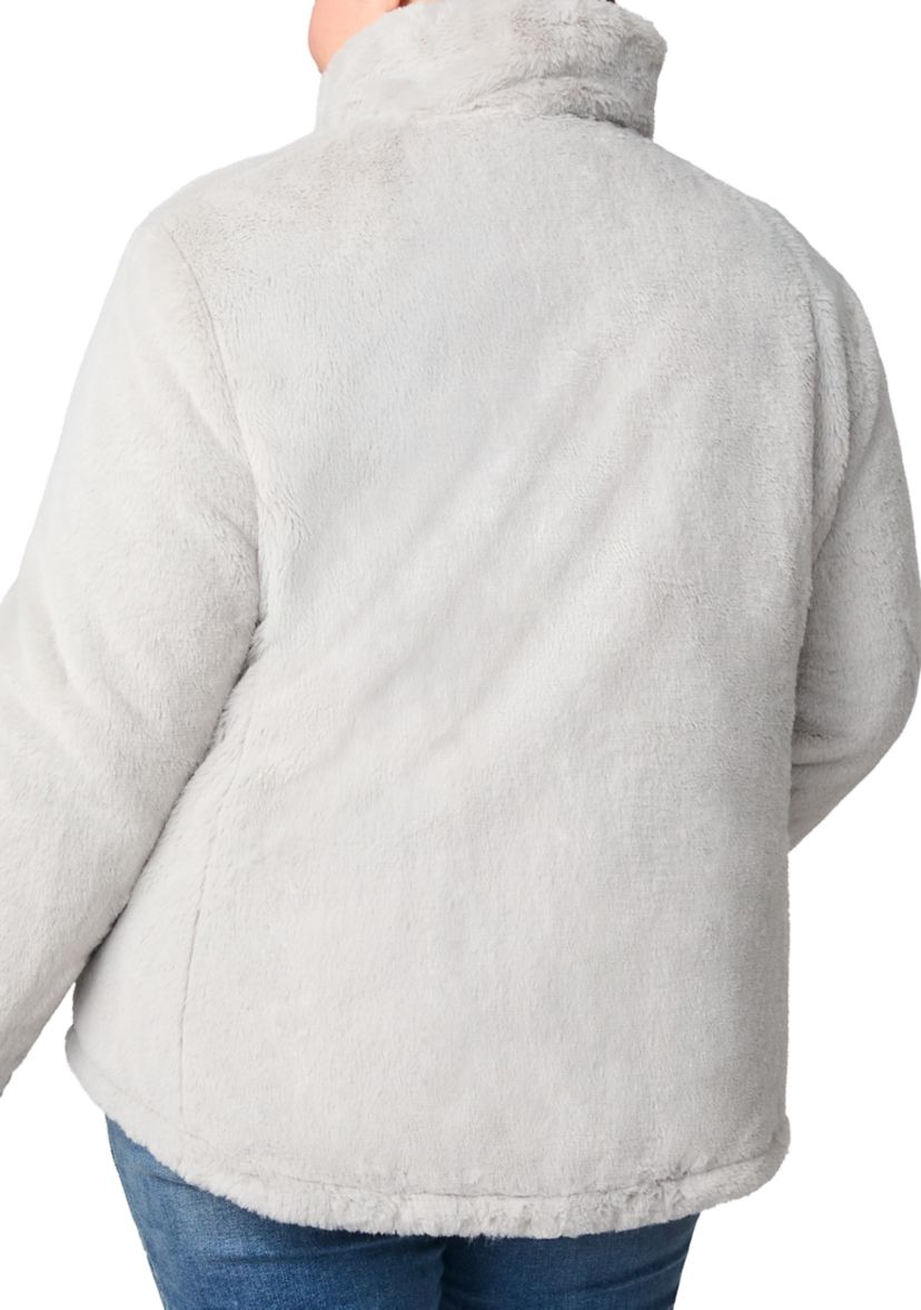 Plus Size Cloud Lite Fur Reversible Jacket