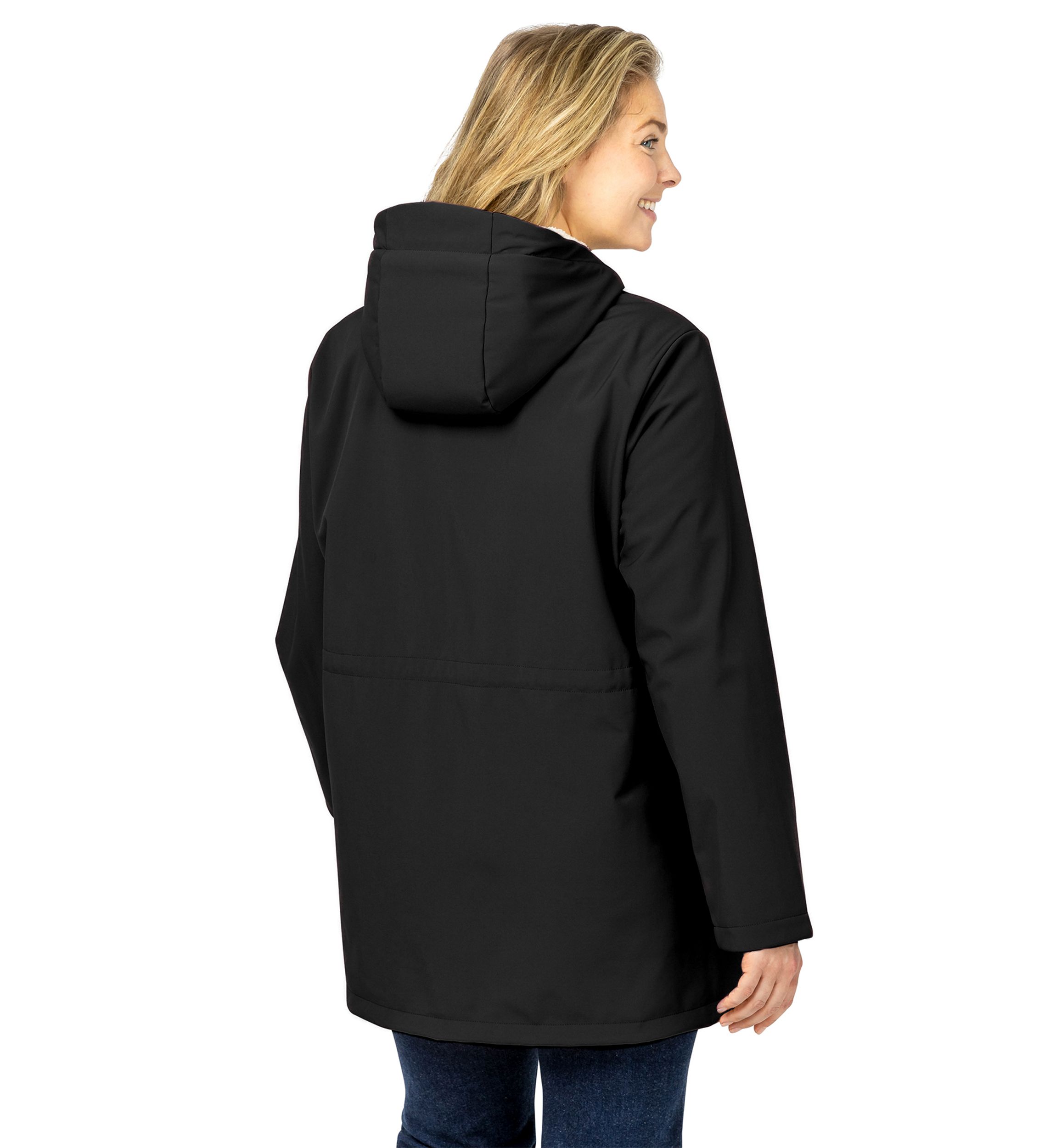 Plus Size Super Sofshell Long Raincoat