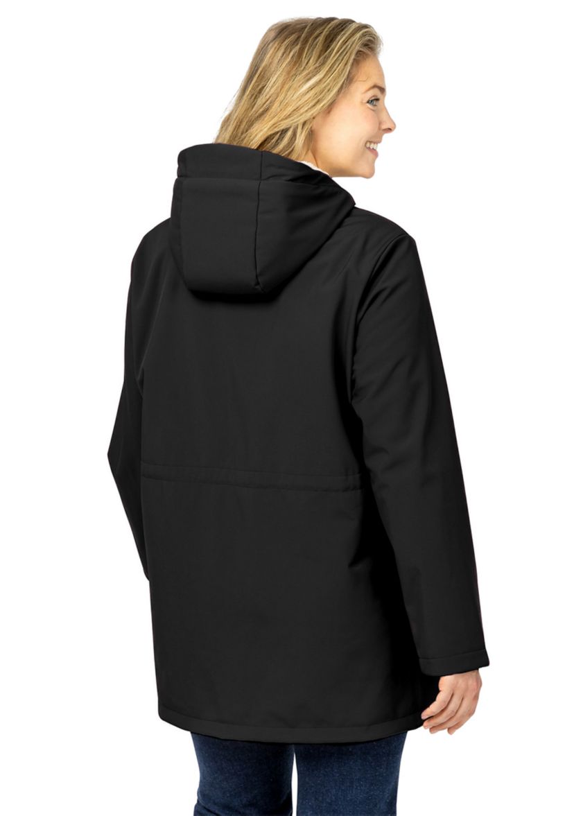 Plus Size Super Sofshell Long Raincoat