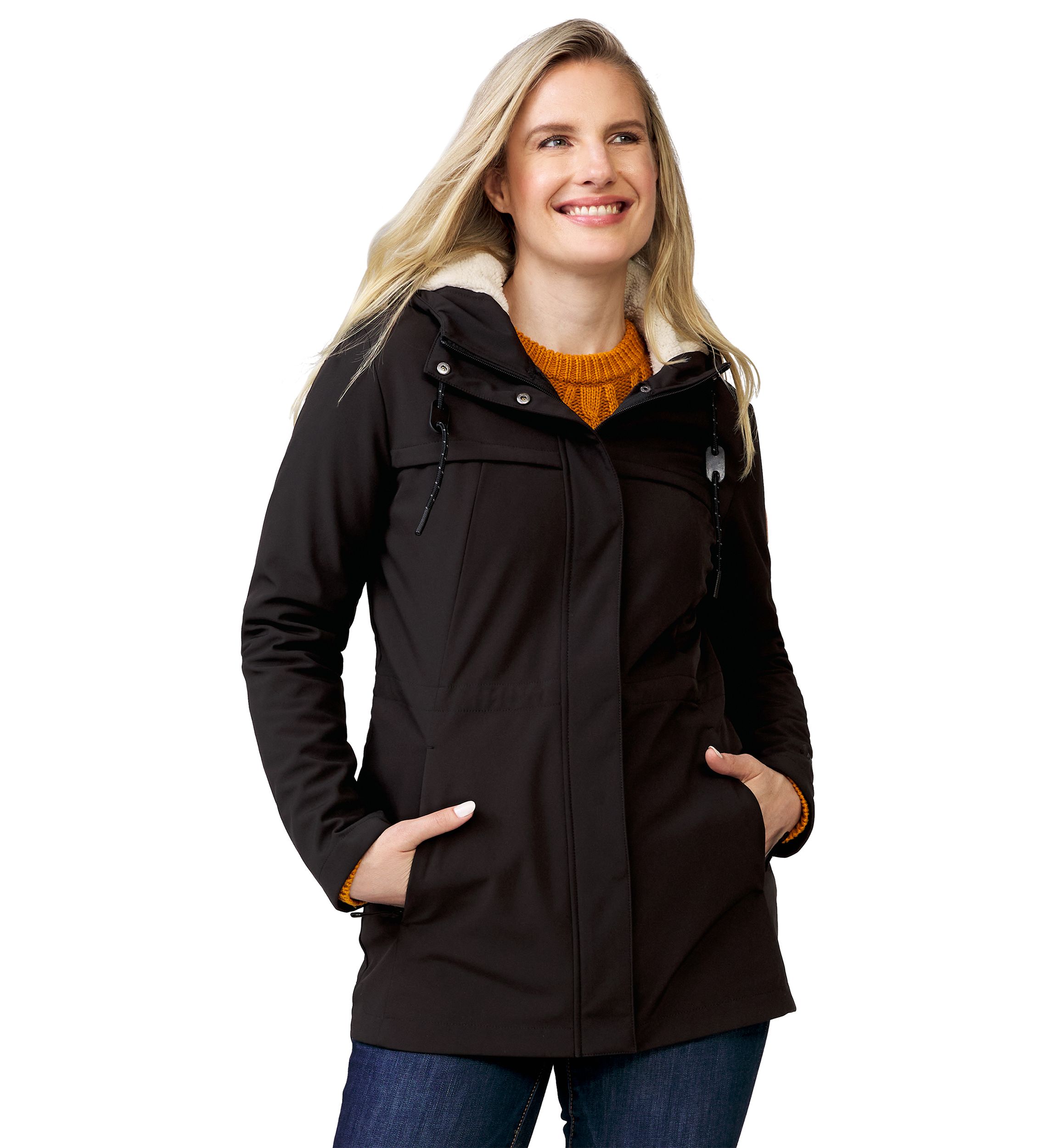 Womens Super Softshell Long Jacket