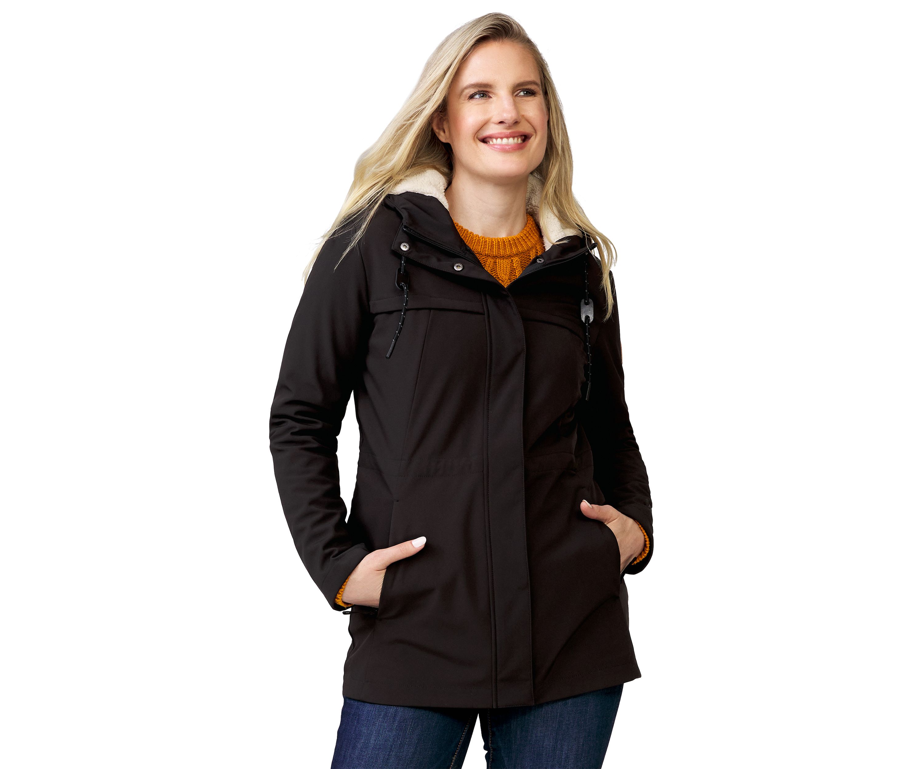 Womens Super Softshell Long Jacket