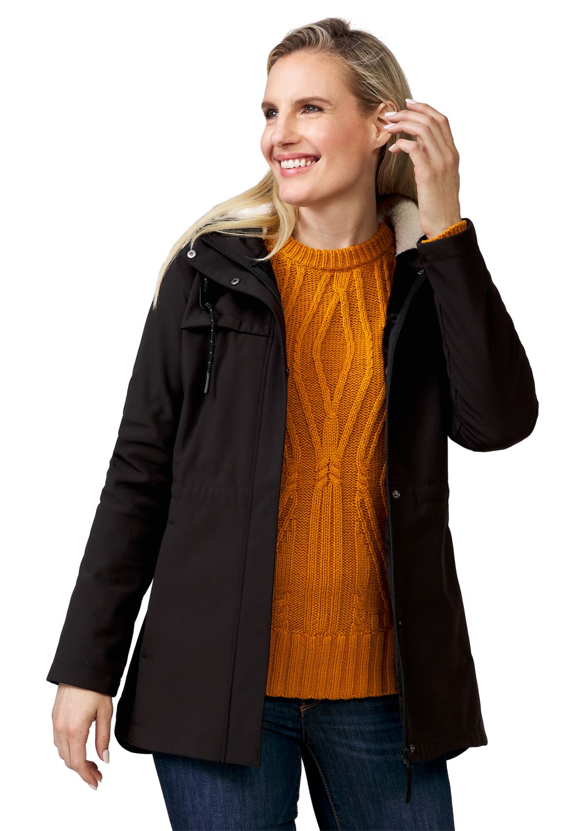 Womens Super Softshell Long Jacket