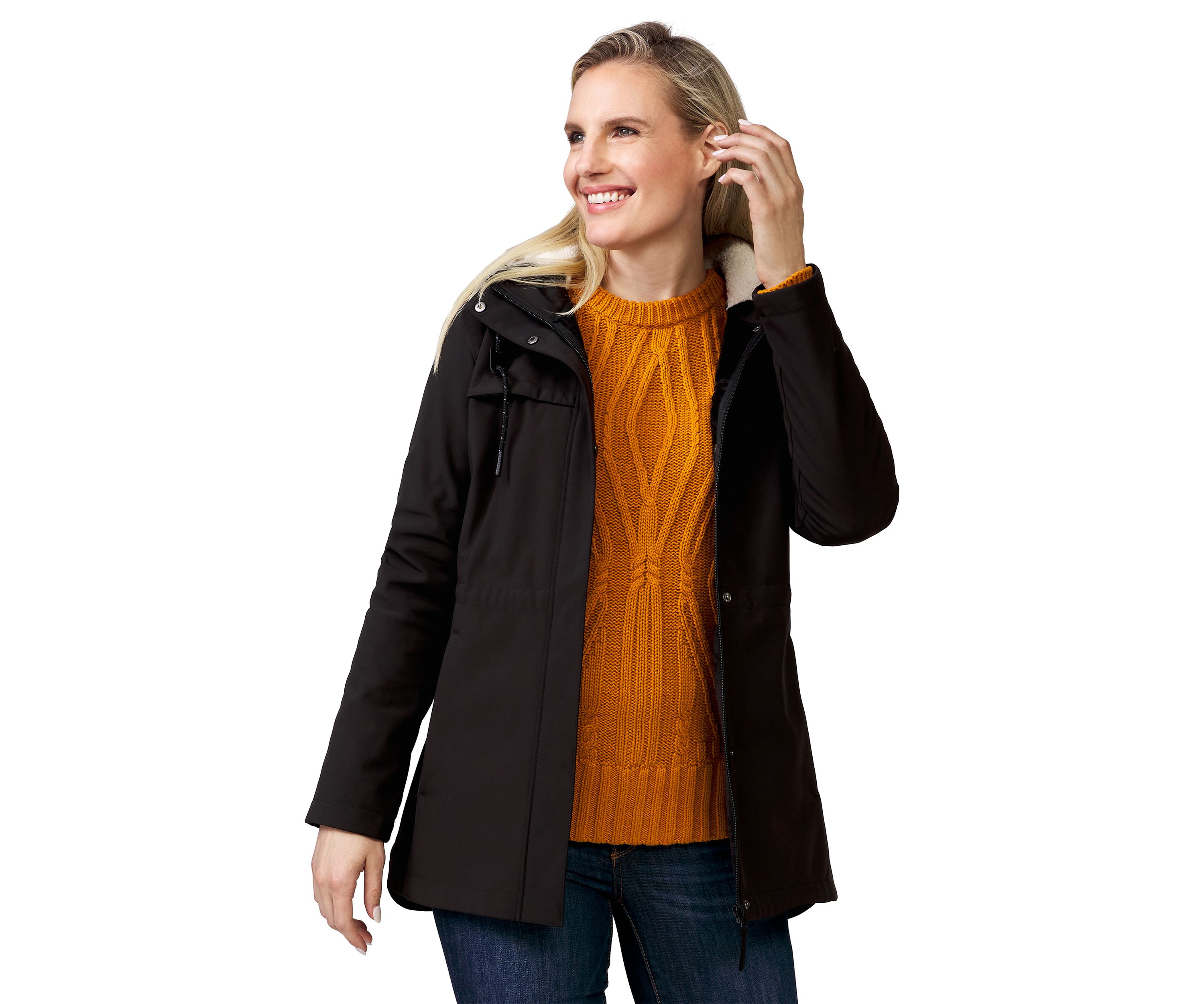 Womens Super Softshell Long Jacket