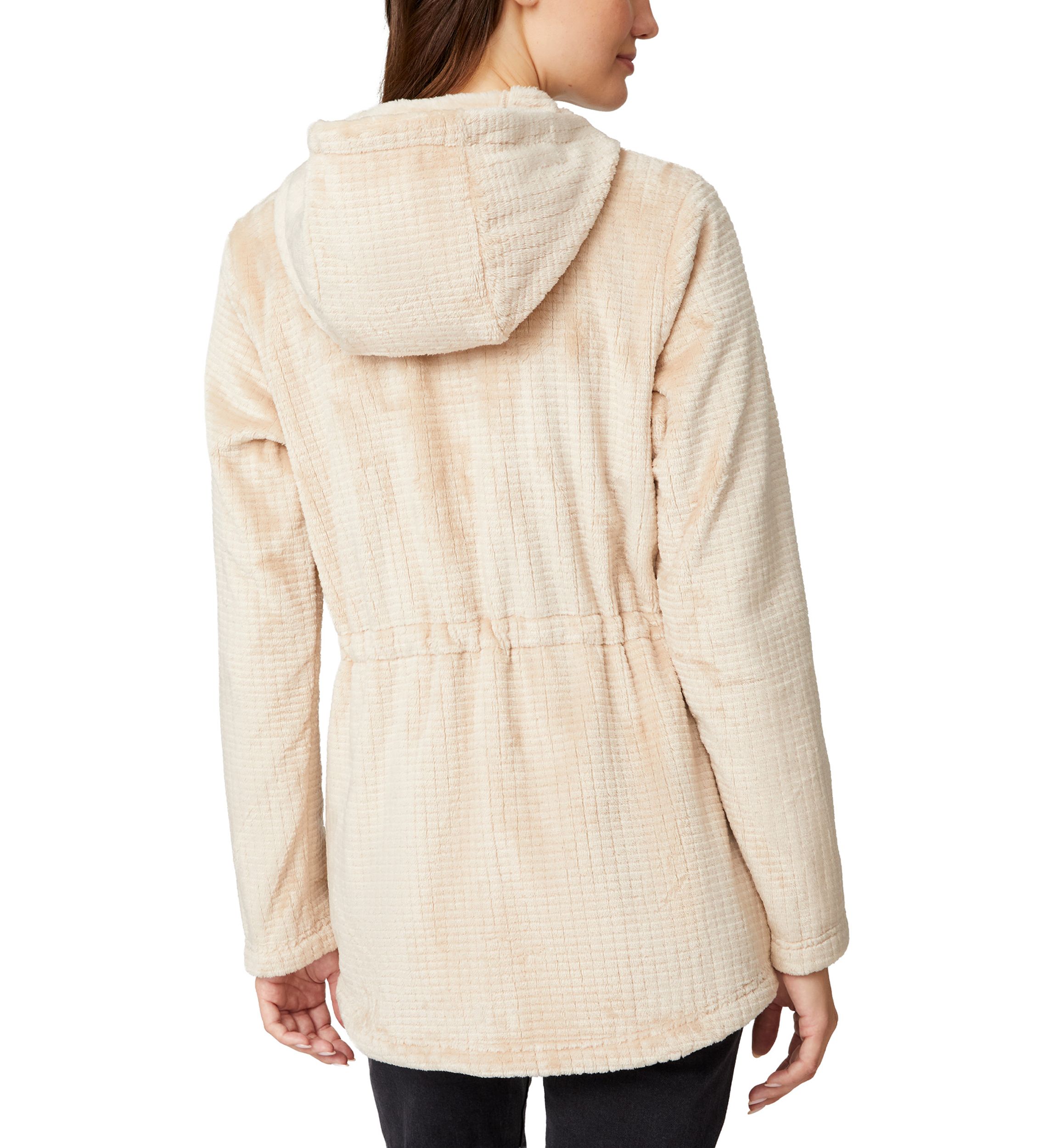 Womens Grid Butter Pile Anorak Jacket