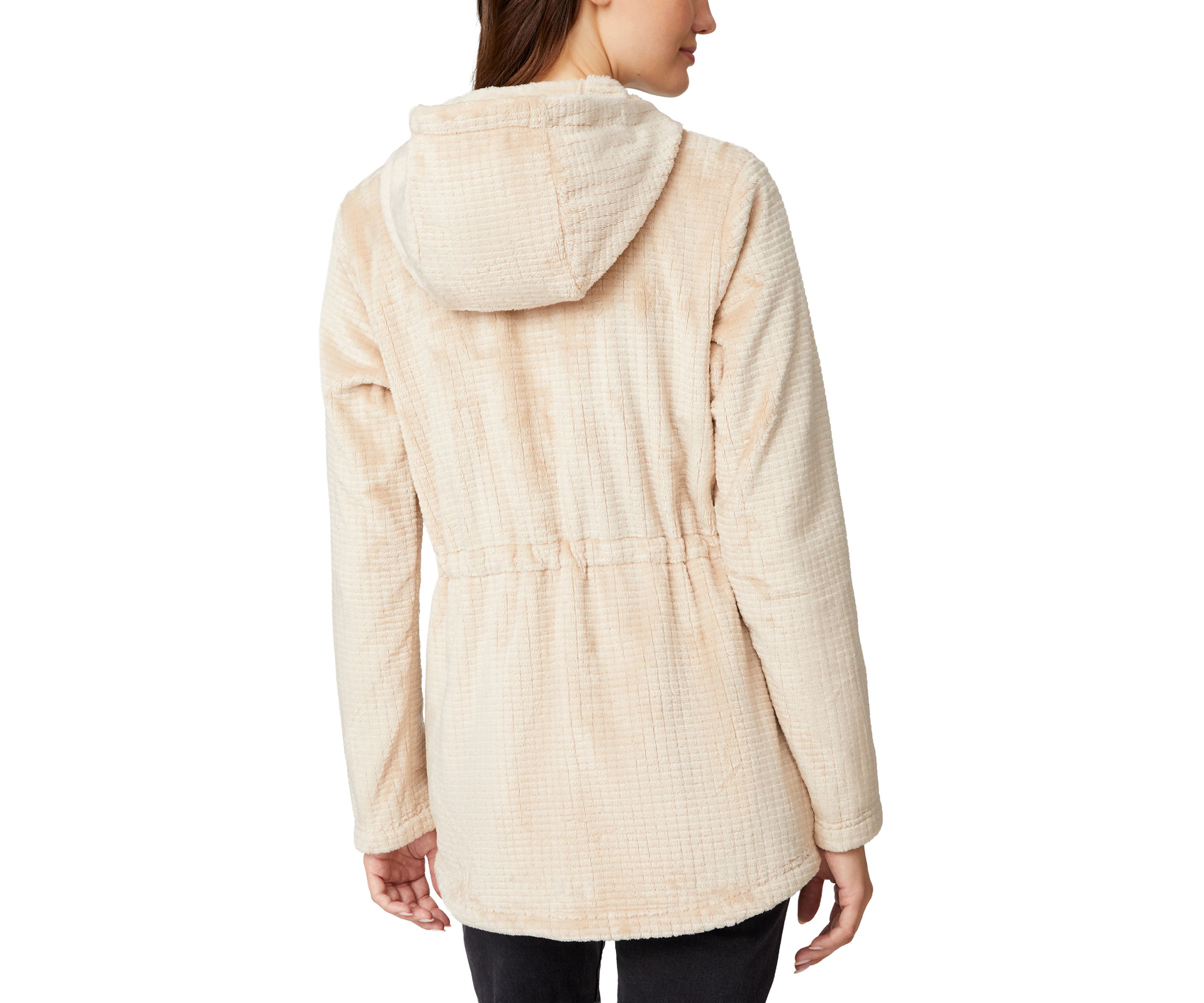 Womens Grid Butter Pile Anorak Jacket