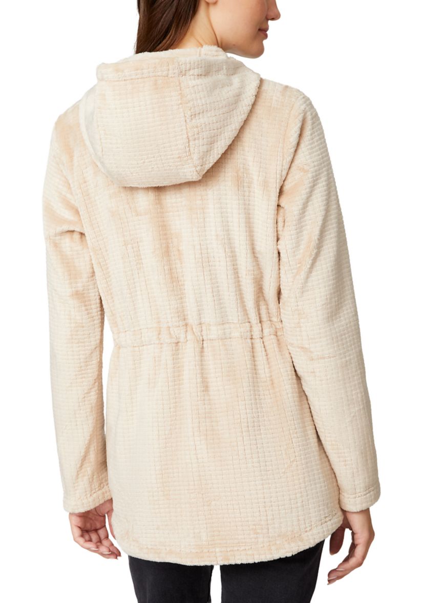 Womens Grid Butter Pile Anorak Jacket