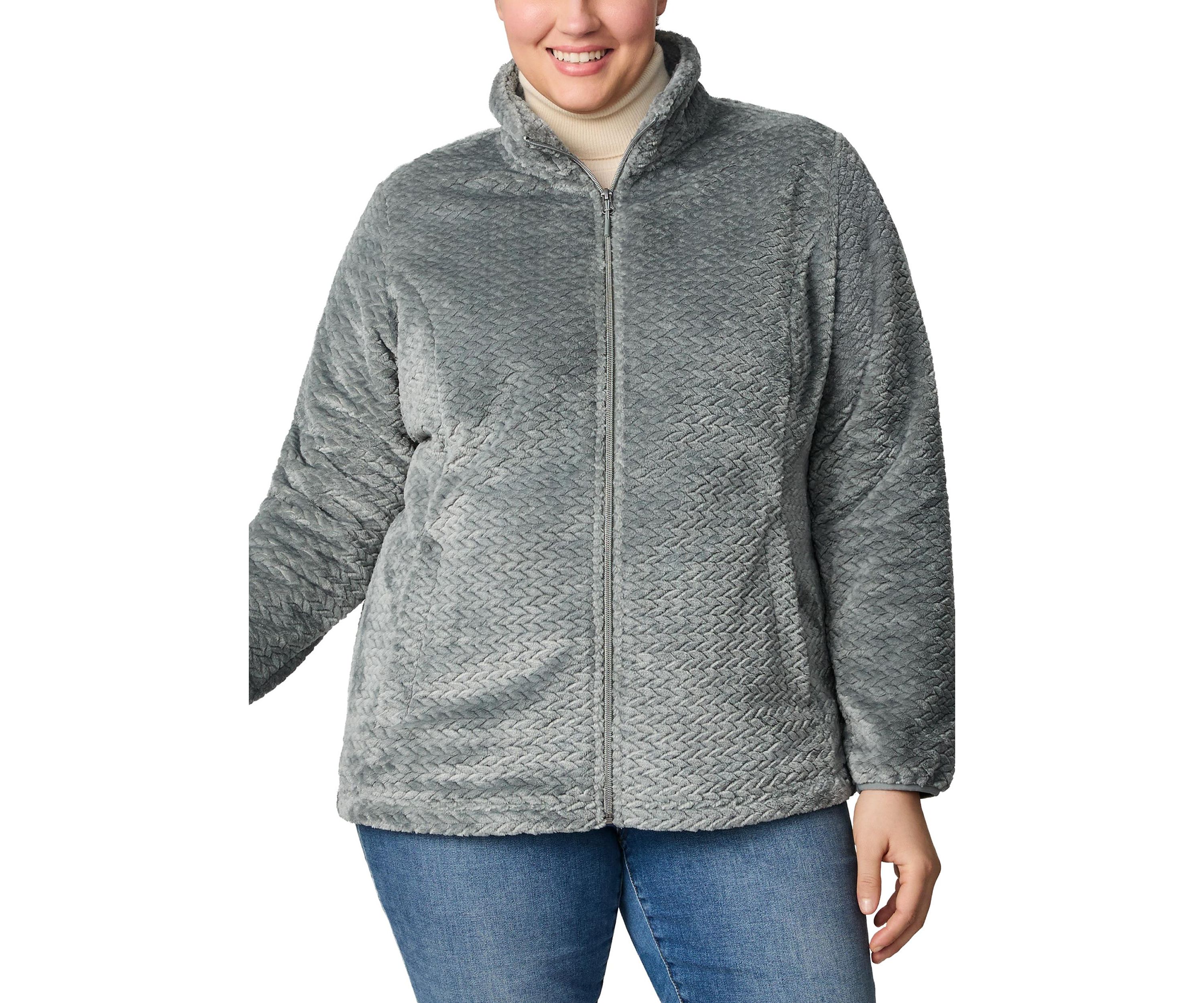 Plus Size Braided Butter Pile Jacket