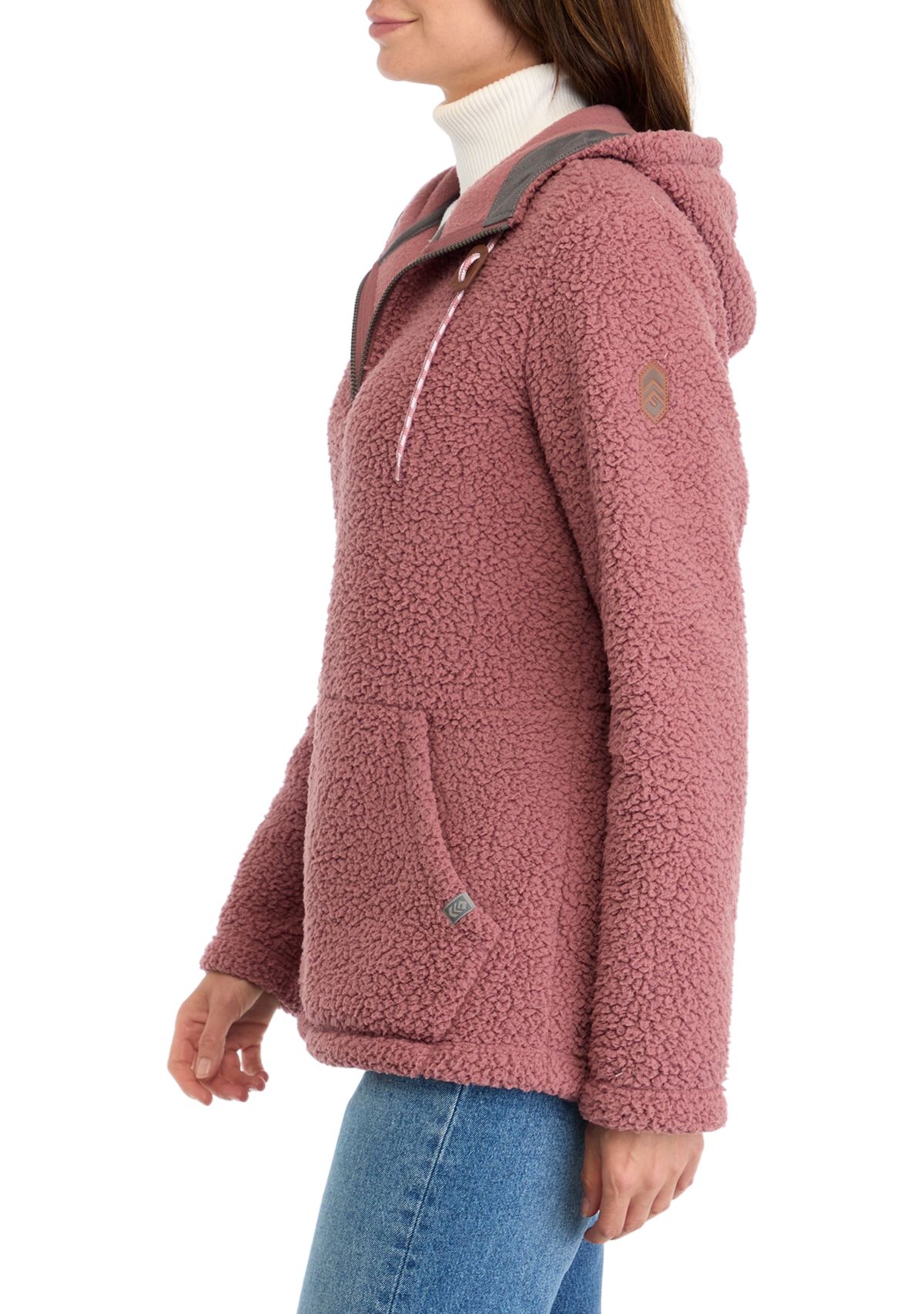 Womens Alpaca Fleece Anorak Jacket