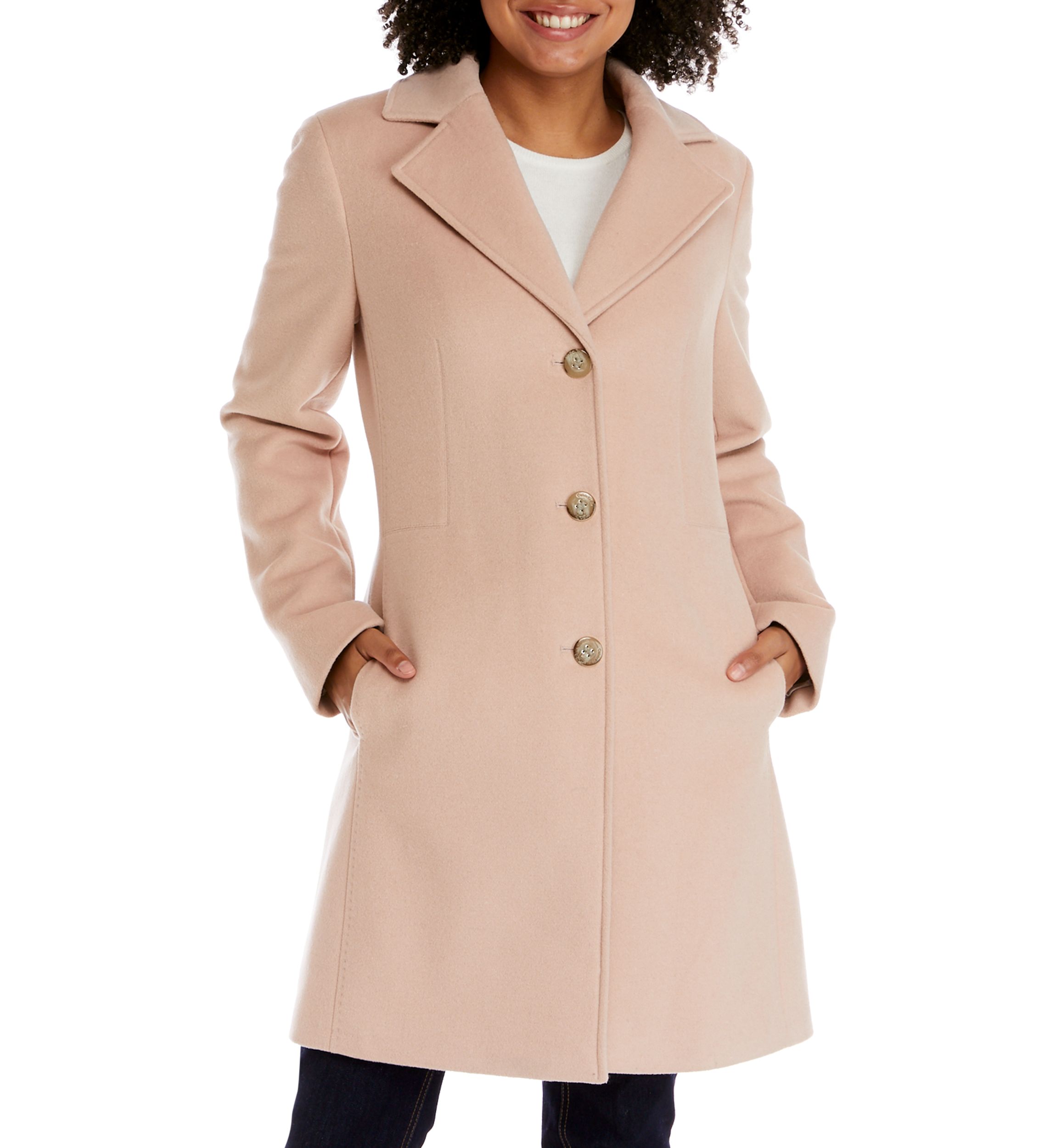 Single Breasted Wool Coat 