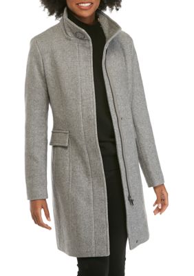 Calvin Klein Zip Front Wool Coat | belk