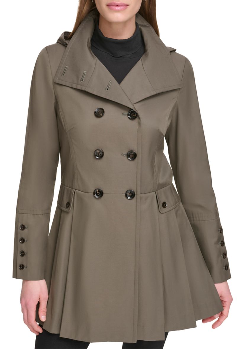 Womens Skirted Trench Coat