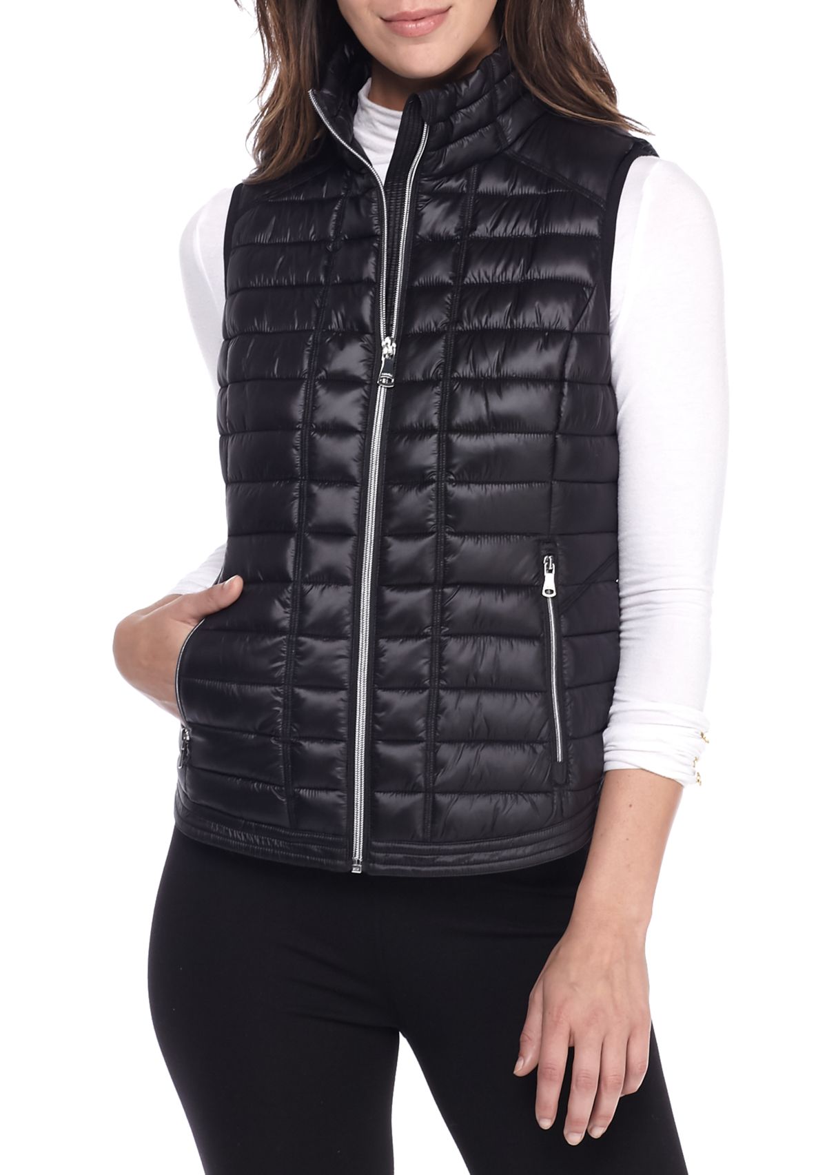 Horizontal Stretch Back Yoke Vest
