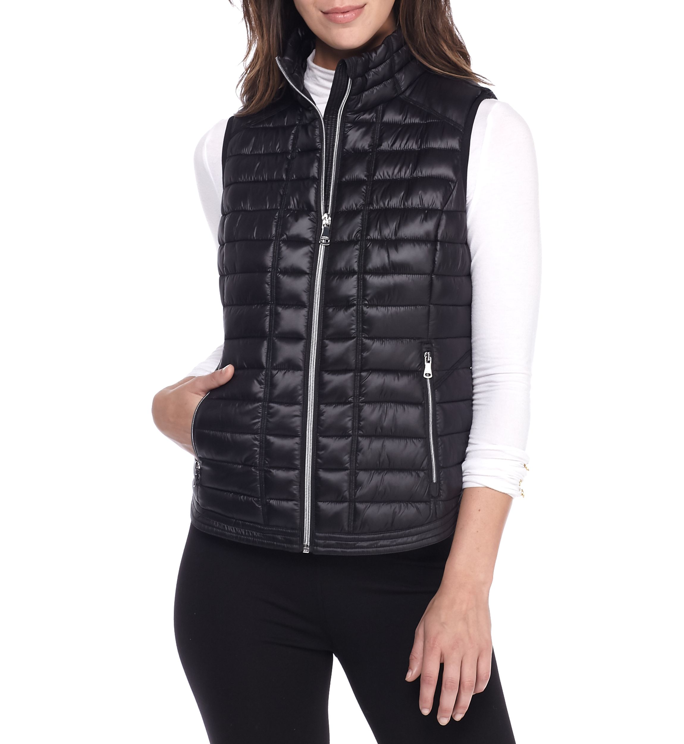 Horizontal Stretch Back Yoke Vest