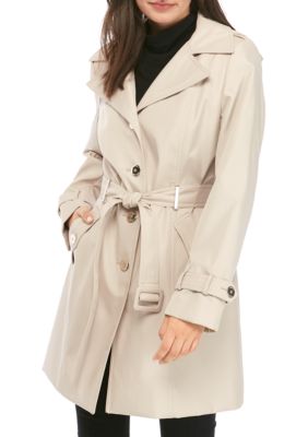 Calvin Klein Tie Waist Trench Coat